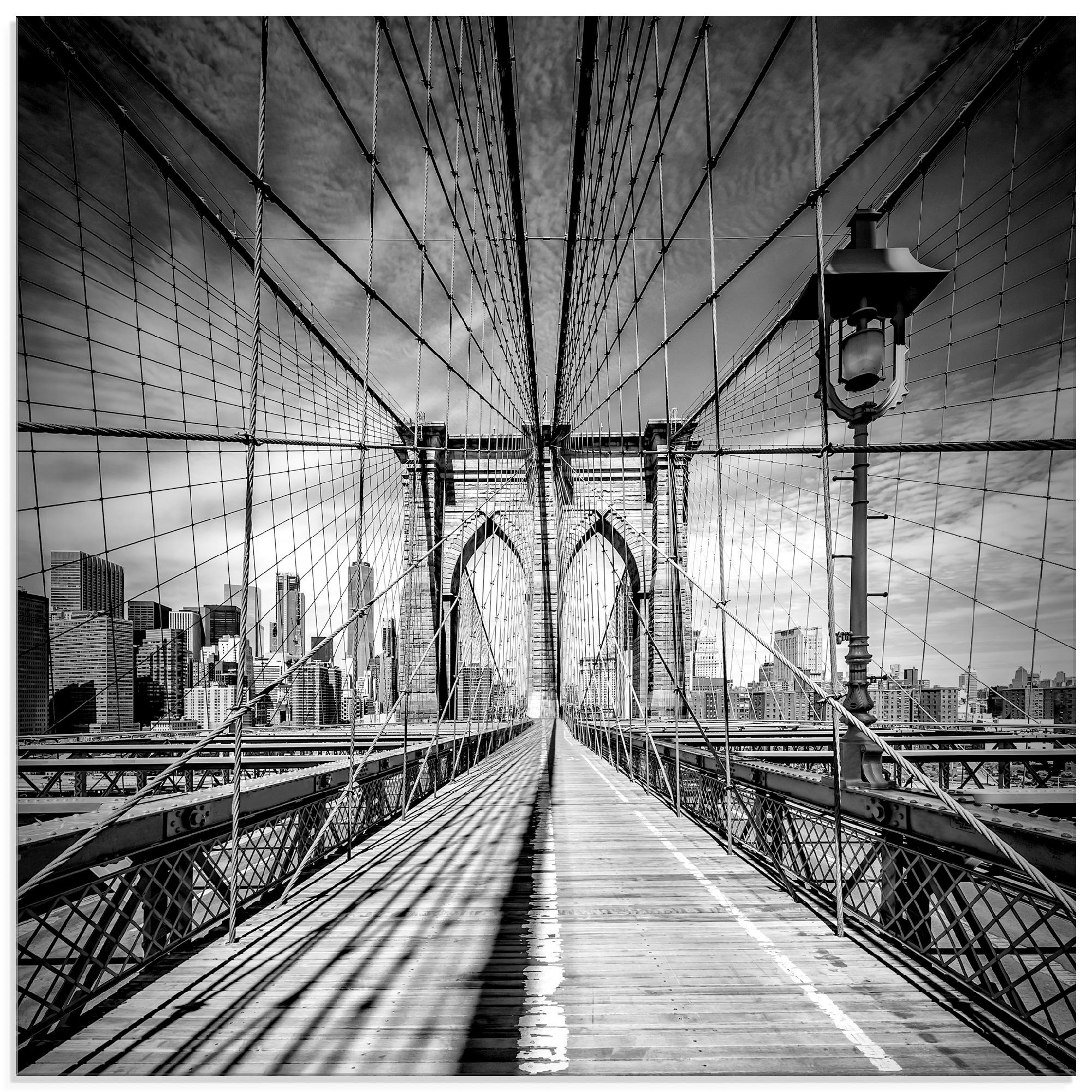 New Glasbild Brooklyn Größen Bridge, in verschiedenen Amerika Artland St), York City (1