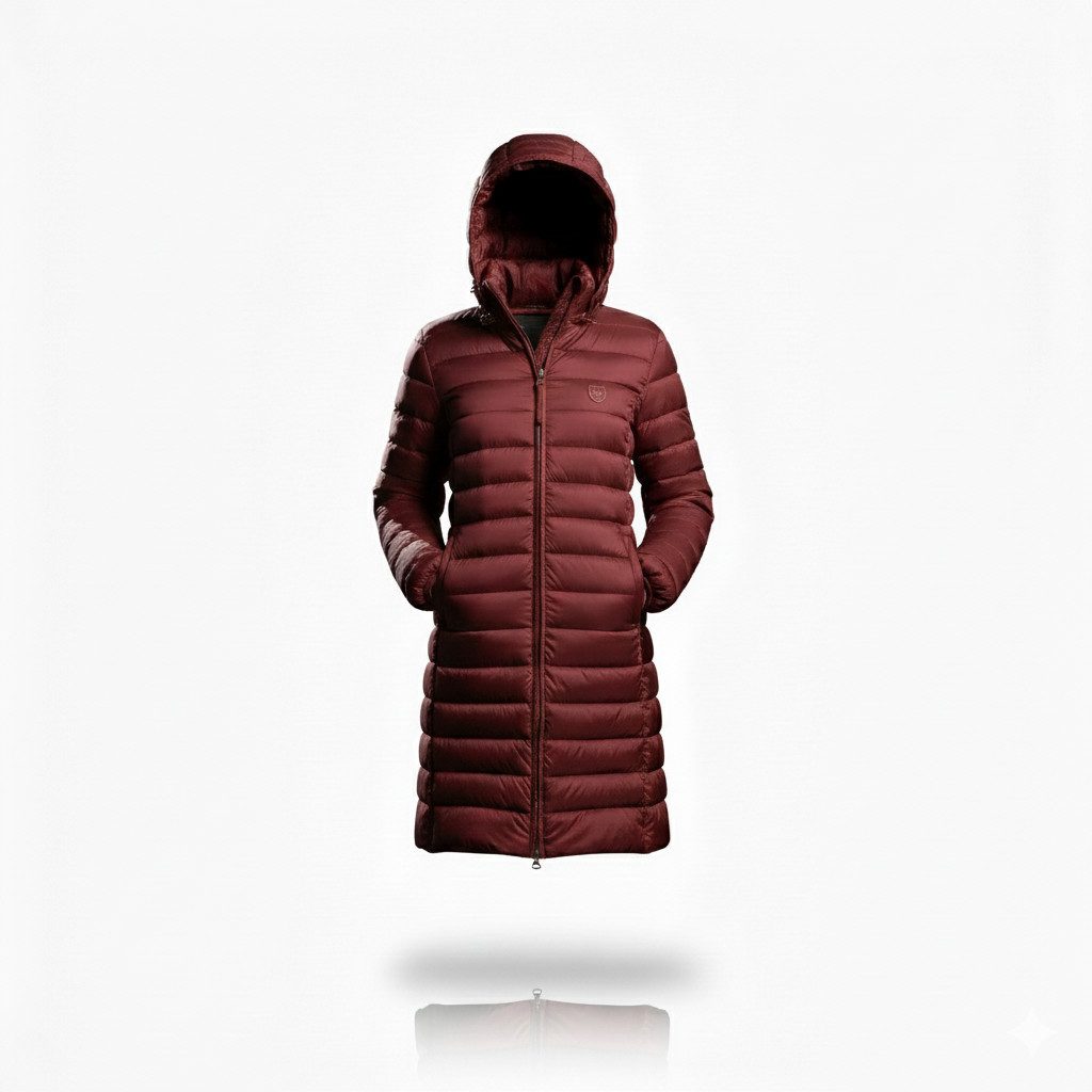 Geographical Norway Steppmantel Damen Outdoorjacke Regenjacke Frühling Leicht Lange