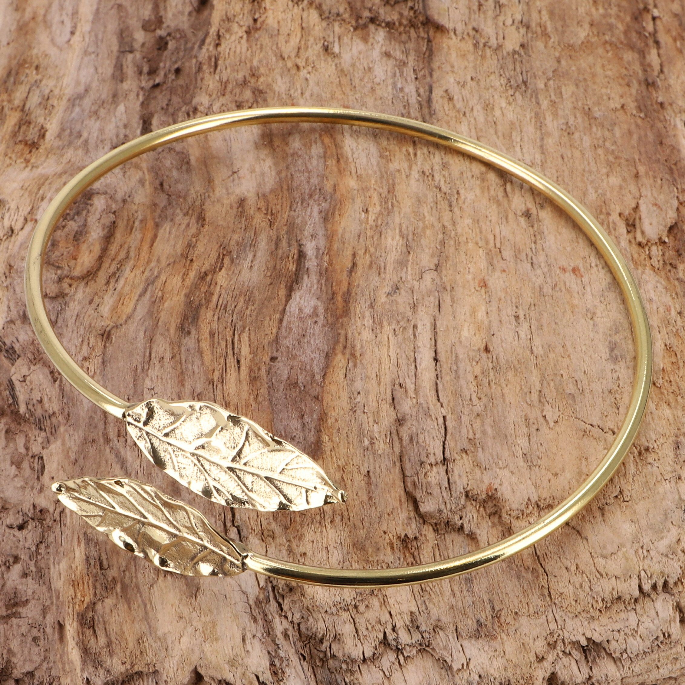 Guru-Shop Armreif Golden Swirl, Arm Manschette, günstig online kaufen