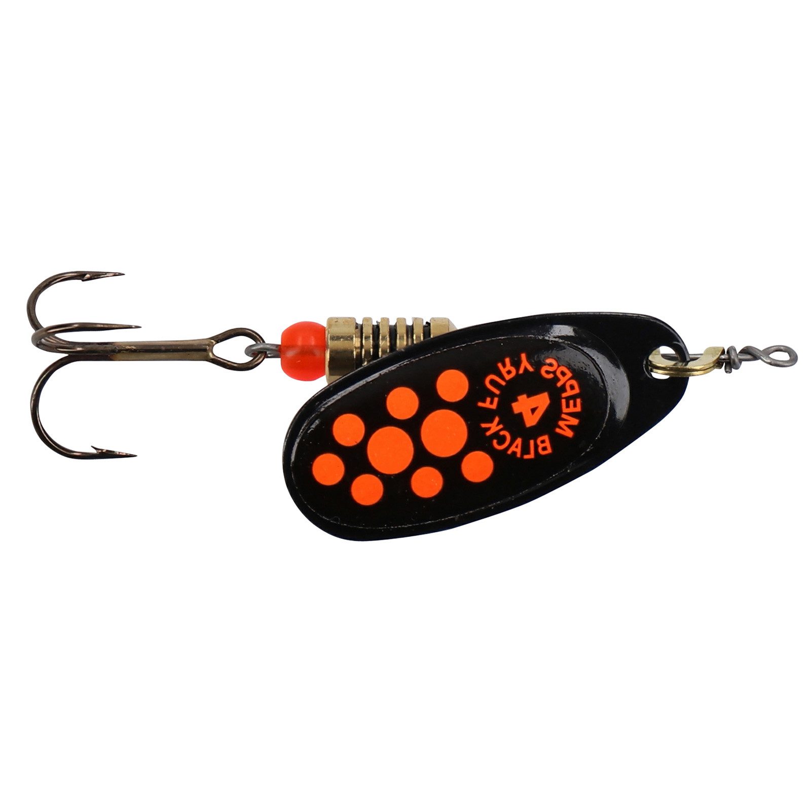 Mepps Kunstköder, Daiwa Mepps Black Fury Orange Dots Gr. 1 Blister Spinner