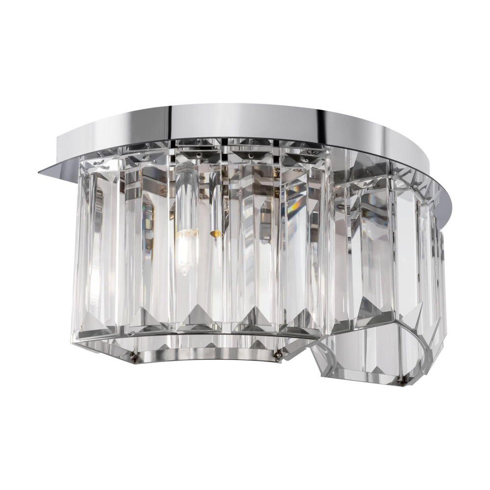 MAYTONI DECORATIVE LIGHTING Maytoni Nein, und Silber Wandleuchte keine Wandlicht warmweiss, Wandleuchte Colline Leuchtmittel Angabe, Transparent Wandlampe, 2-flammig, G9 in Wandleuchte, enthalten