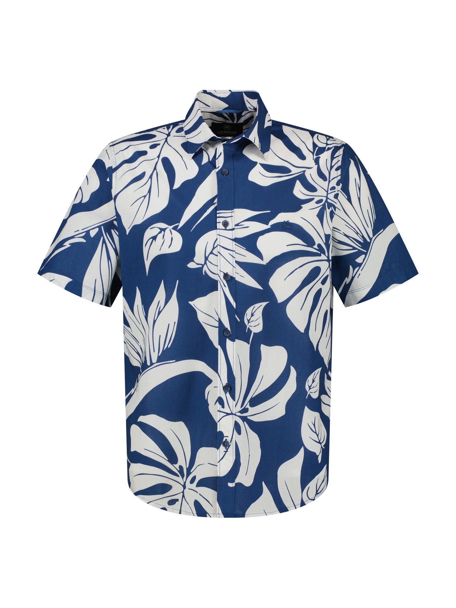 LERROS Hawaiihemd mit floralem Print und Knopfleiste