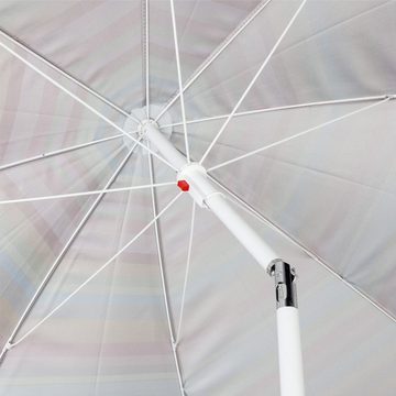 YOUCAMP Sonnenschirm Sonnenschirm 200cm 50+ UV Schutz Knickgelenk Balkonschirm Gartenschirm