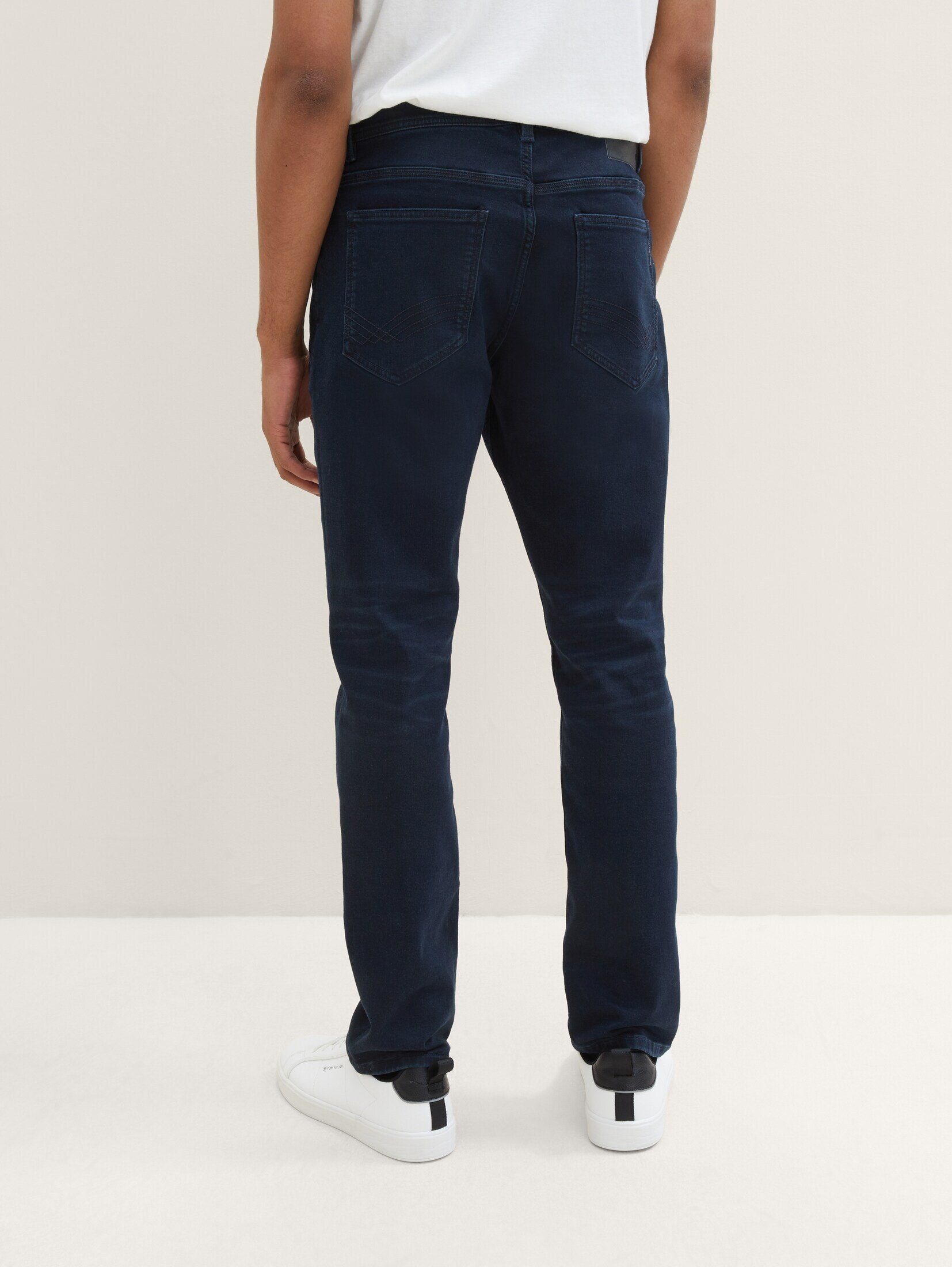 TAILOR TOM denim blue Straight-Jeans Josh Jeans black Slim Regular