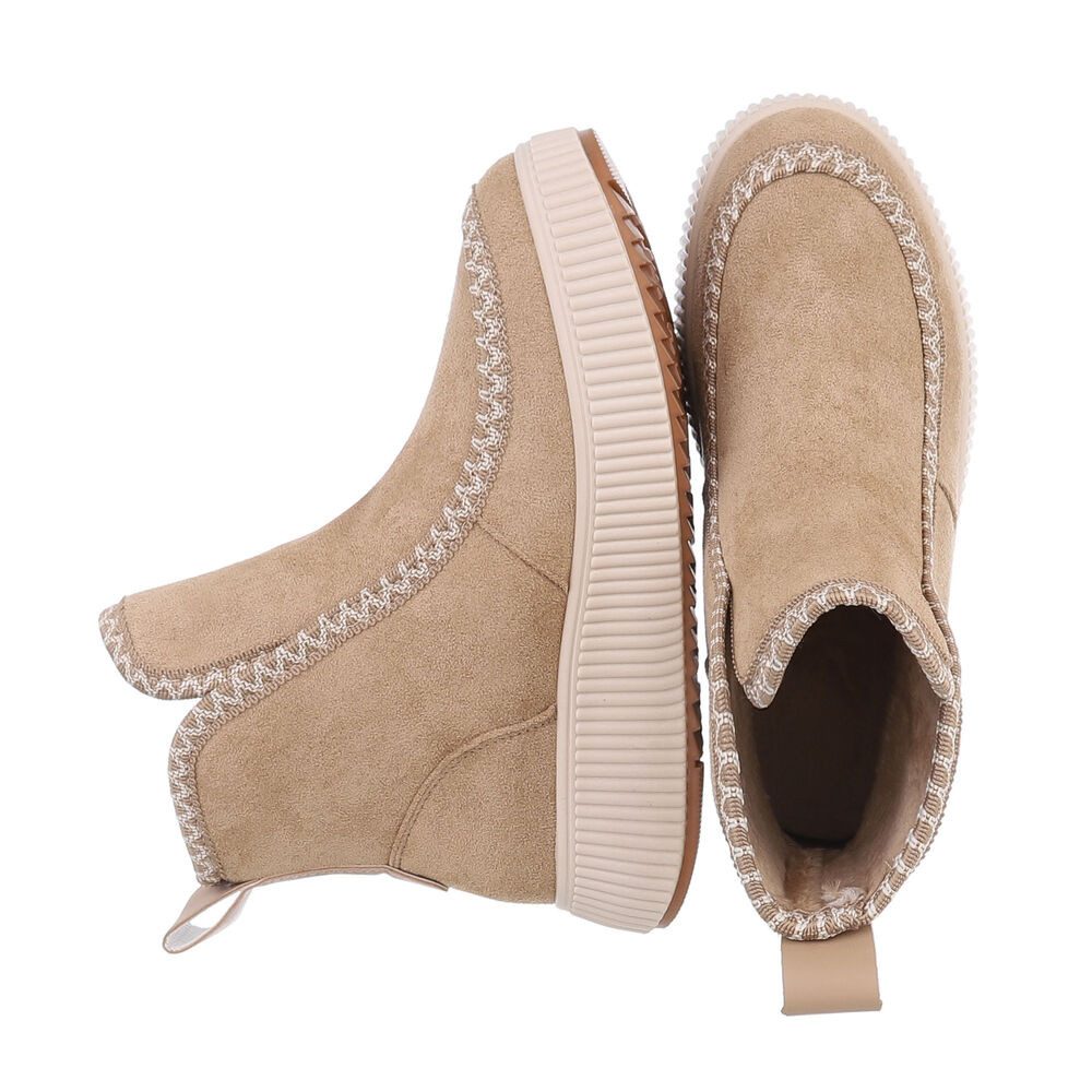 Ital-Design Damen Freizeit Plateaustiefelette (87214672) Flach günstig online kaufen
