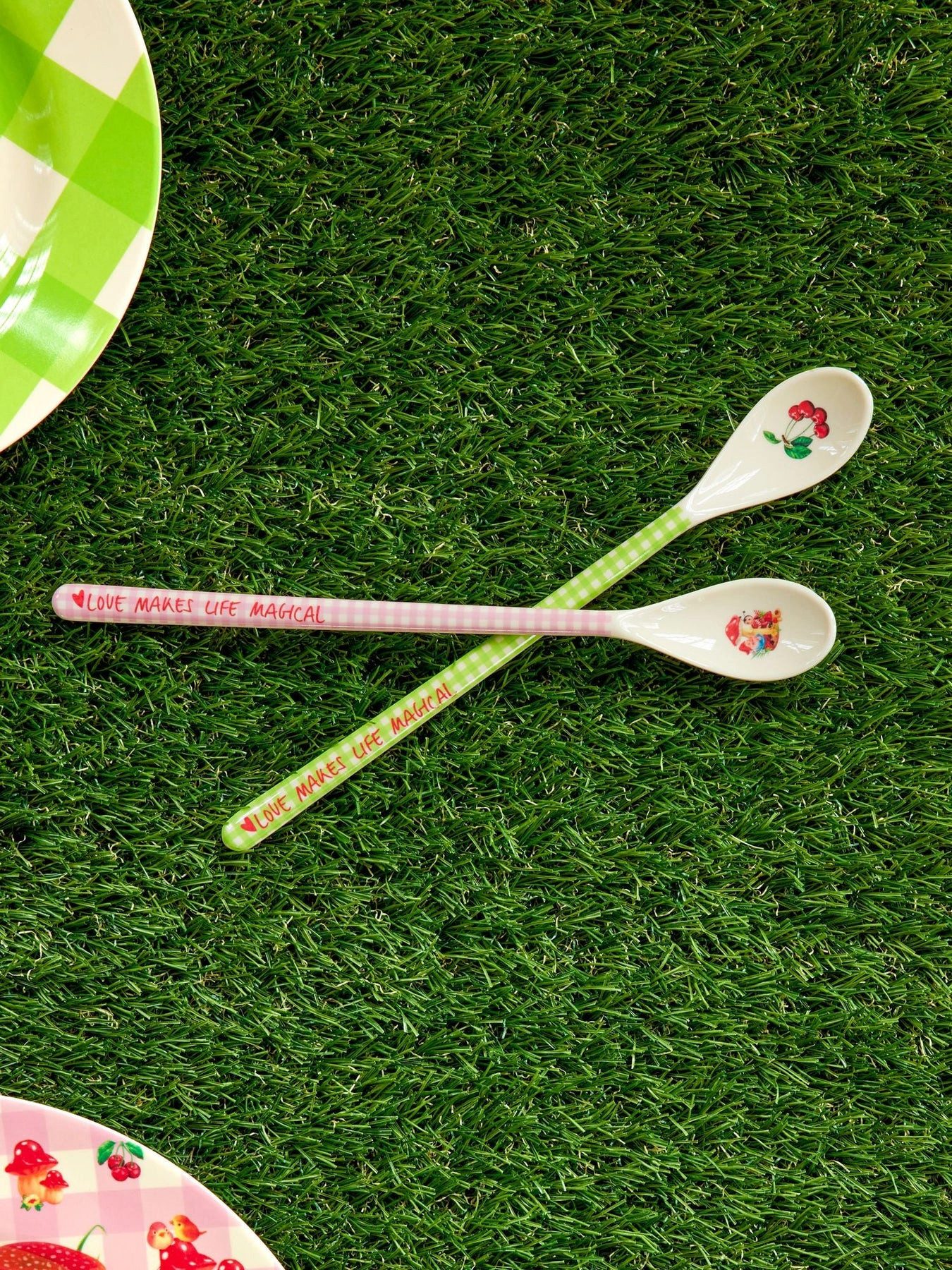 rice Teelöffel Rice Latte Löffel 2er Set - Love Makes Life Magical (3 Stück)