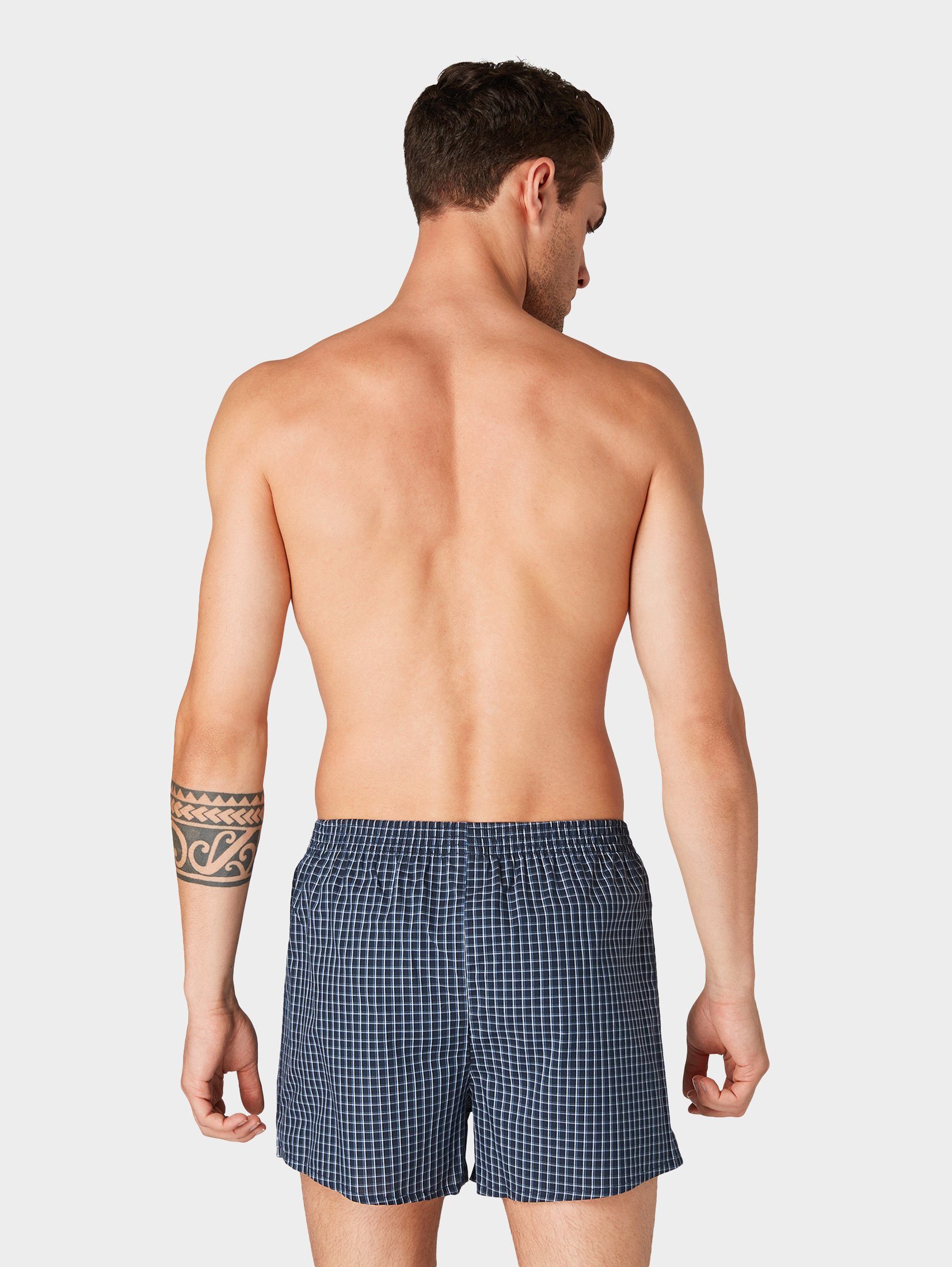 Boxershorts dk blue TOM Doppelpack caro TAILOR Doppelpack) Boxer-Shorts (im im