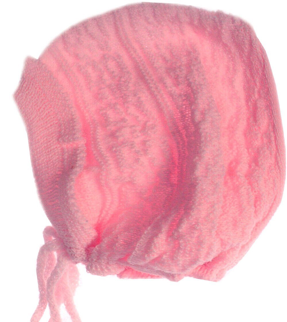 La Bortini Strickmütze Strickmütze Baby Mütze in Rosa 34 36 38 Übergangsmütze