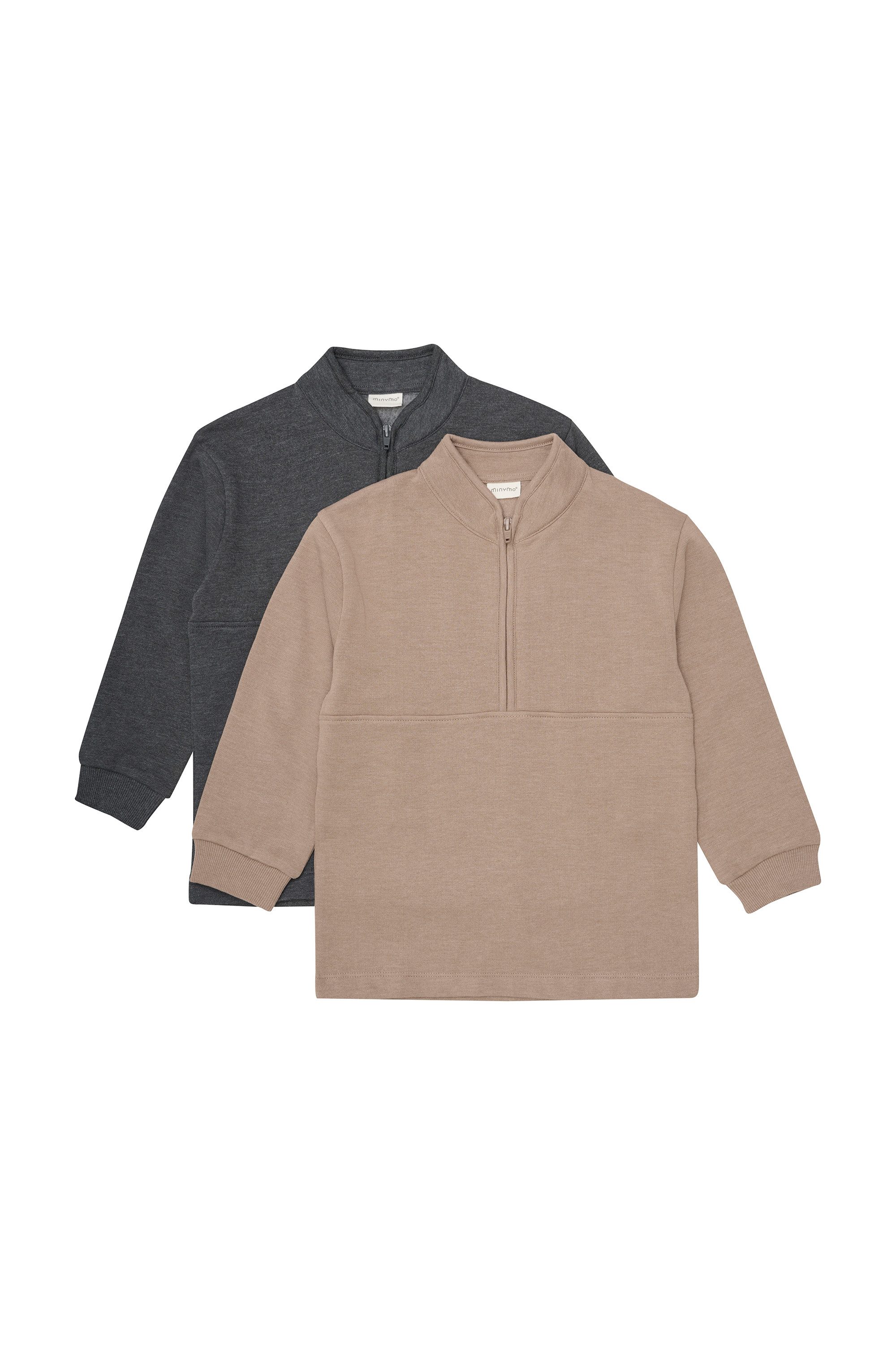Minymo Troyer MISweatshirt 2er-Pack Niedlicher Sweattroyer