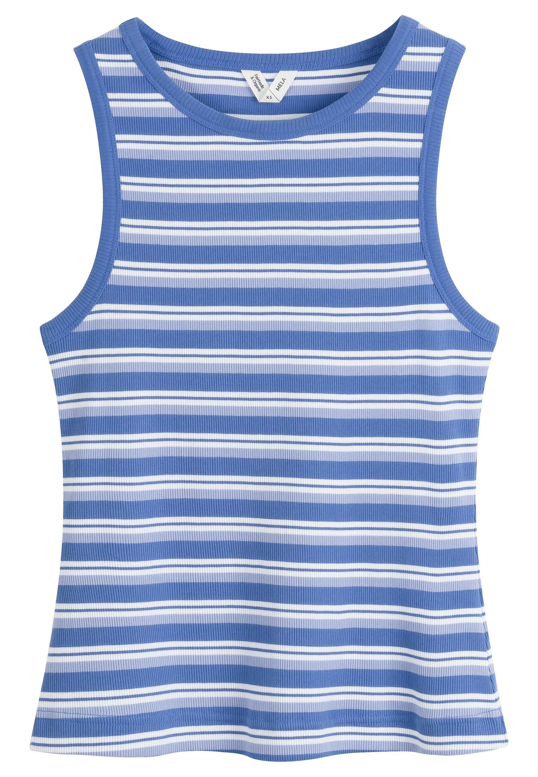 blau gestreift