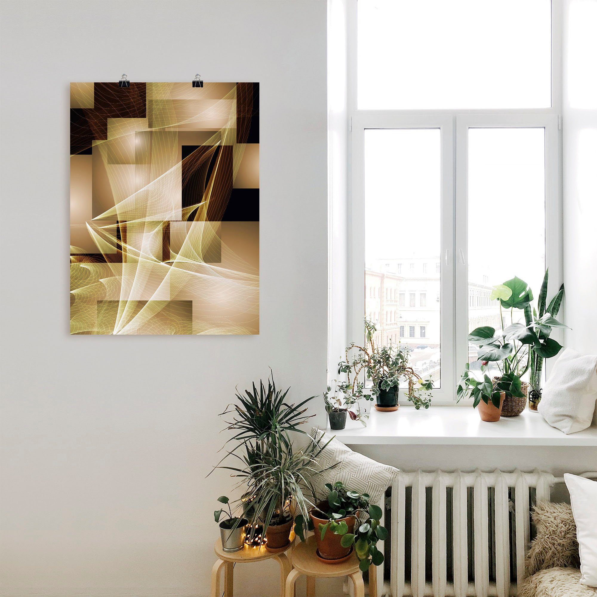 Artland Wandbild »Segelboot und Wellen«, Muster (1 Stück), in vielen Größen & Produktarten - Alubild / Outdoorbild für den Außenbereich, Leinwandbild, Poster, Wandaufkleber / Wandtattoo auch für Badezimmer geeignet-kaufen