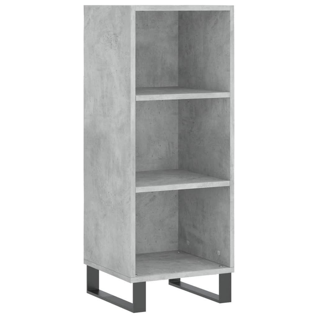 vidaXL Sideboard Sideboard Betongrau 34,5x32,5x90 cm günstig online kaufen