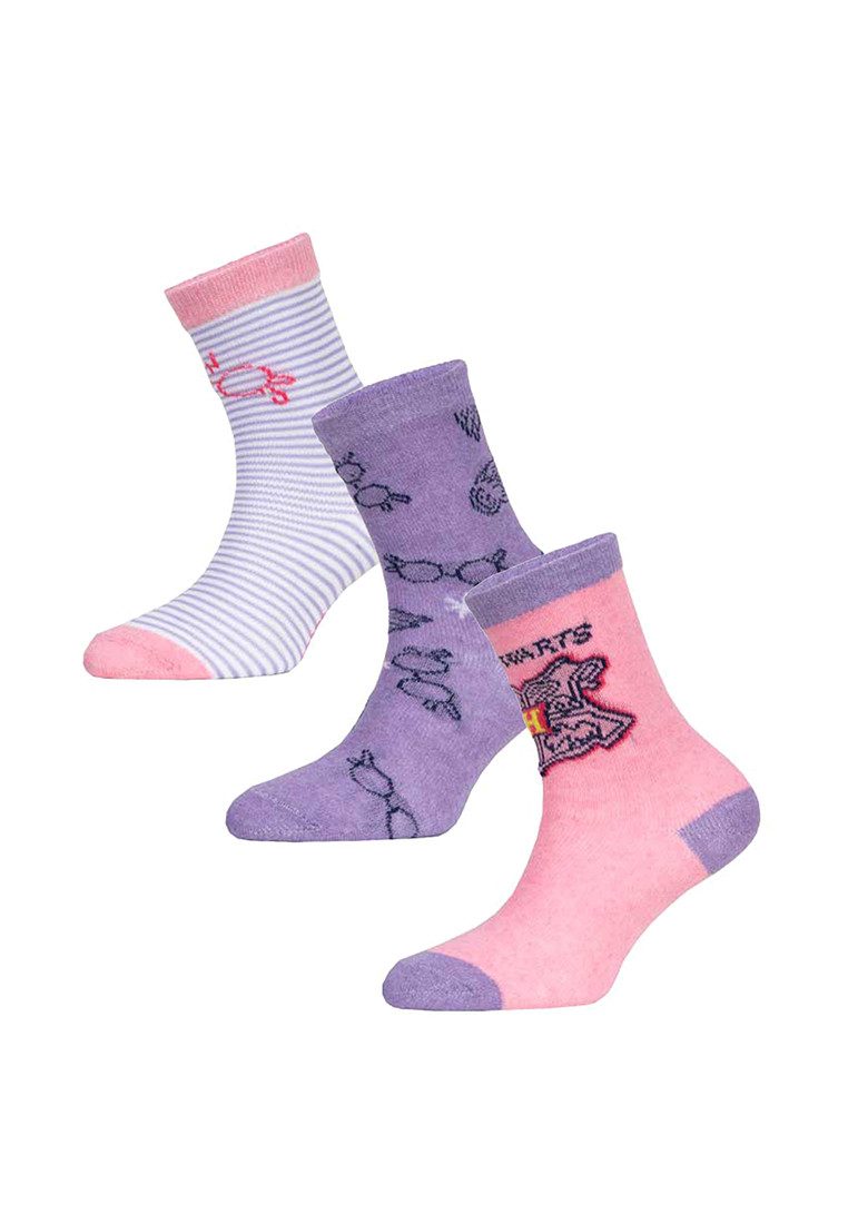 Harry Potter Socken Harry Potter Mädchen Socken 6er Pack Fanartikel (6-Paar)