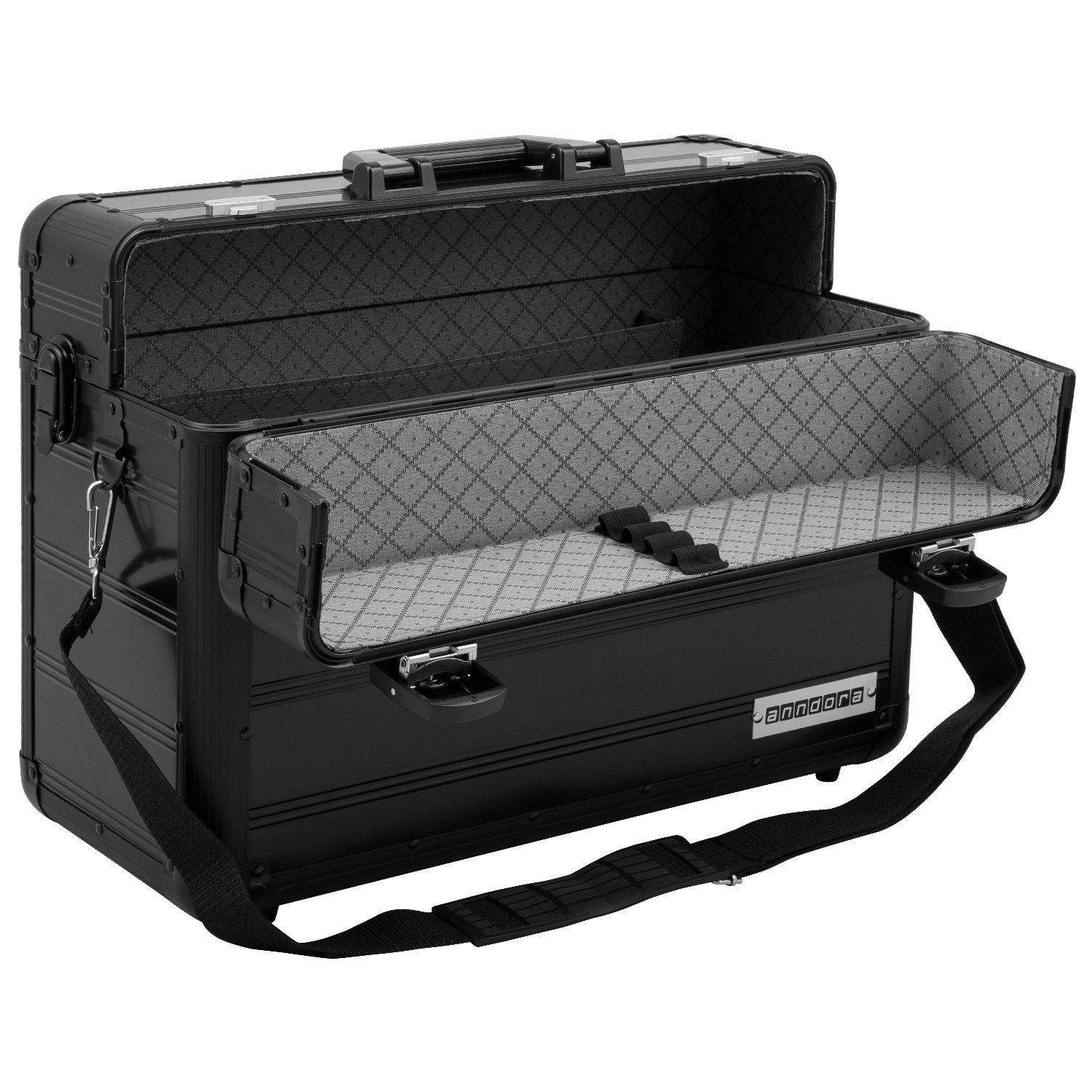 anndora Business-Koffer TSA Schlösser Aluminium Oberfläche, 0 Rollen, mit g günstig online kaufen