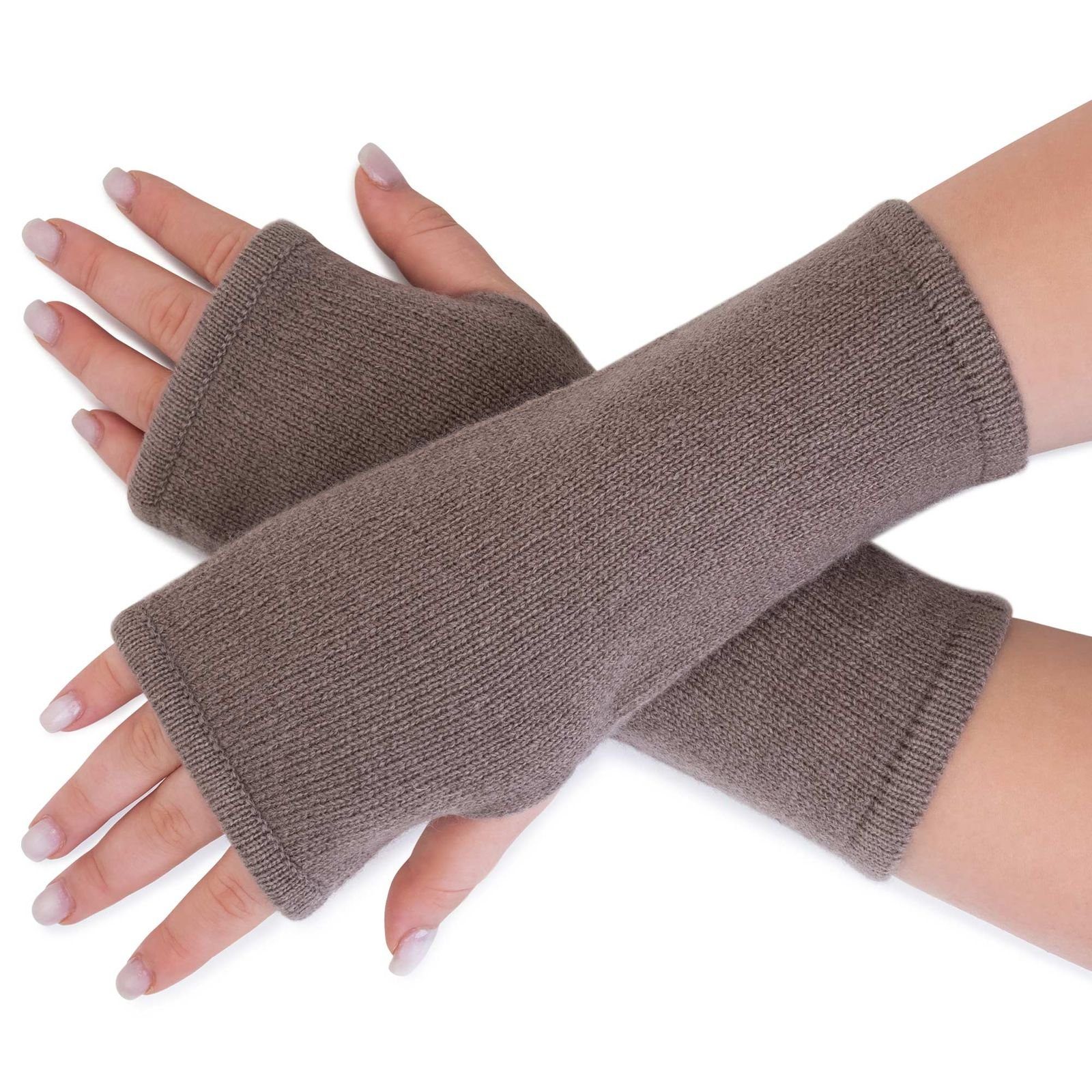 ALMHUBER Armstulpen Damen Armstulpen Handwärmer Pulswärmer Handschuhe Lammwolle Strick