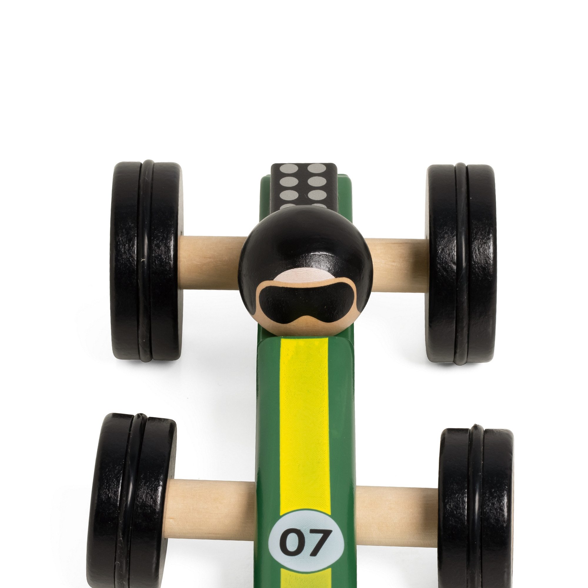 Classic World Spielzeug-Rennwagen Classic World - Rennwagen Silverstone - 18,3x10,4x6,2cm +18M, (1-tlg), aus Holz