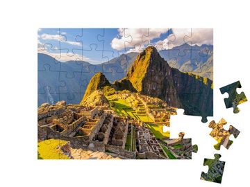 puzzleYOU Puzzle Machu Picchu, UNESCO-Weltkulturerbe, Peru, 48 Puzzleteile, puzzleYOU-Kollektionen 500 Teile, 2000 Teile, 1000 Teile, Landschaft