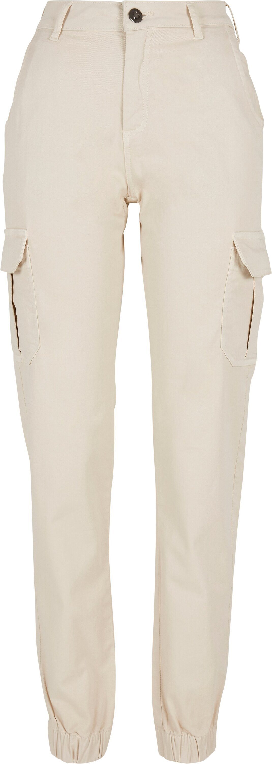 High CLASSICS Pants Waist URBAN whitesand Cargo (1-tlg) Ladies Cargohose Damen