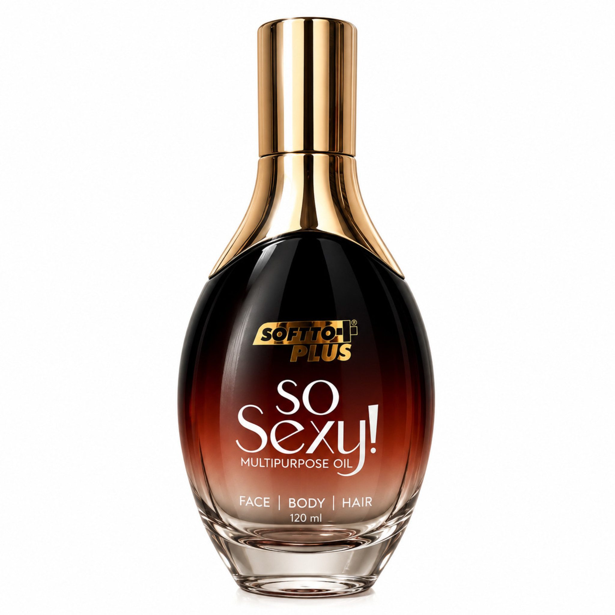 Softto Plus Haaröl So Sexy Pflegeöl, Shea Argan Hyaluron, Gesicht Körper Haar, 120ml