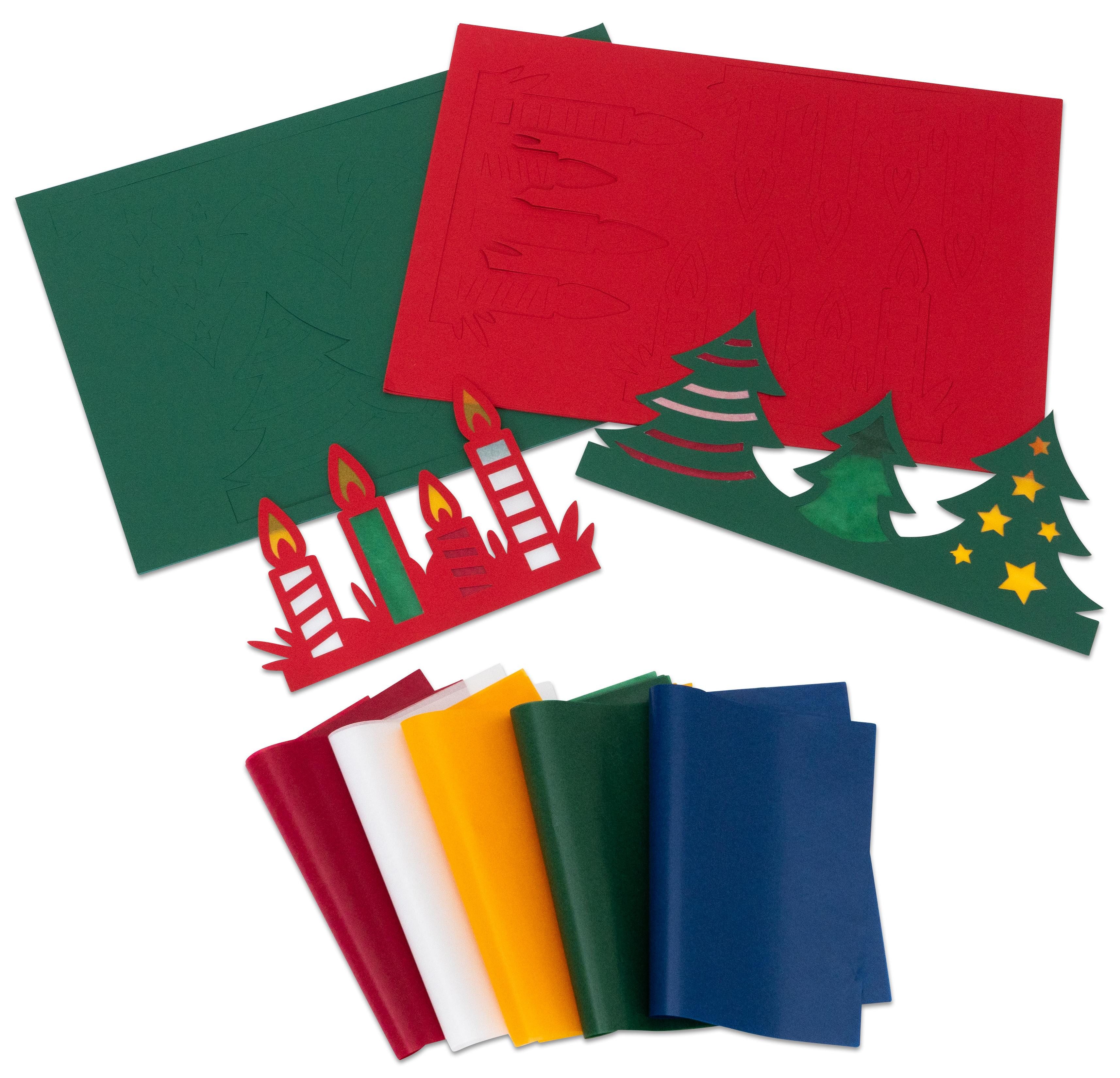 Betzold Bastelnaturmaterial Fensterbilder Weihnachten, 30 Stück