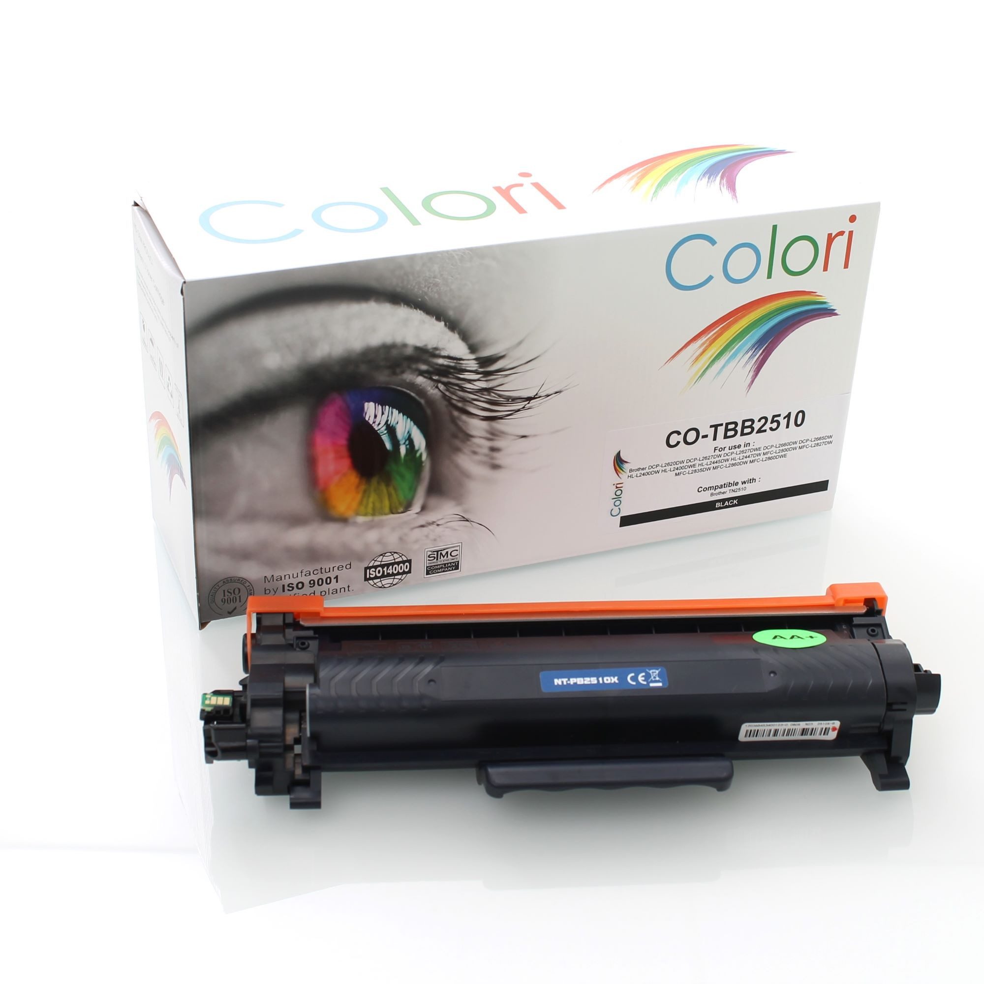 Colori Tonerkartusche, (Toner für Brother TN2510 DCP-L2620DW DCP-L2627DW DCP-L2627DWE, Brother DCP-L2620DW DCP-L2627DW DCP-L2627DWE DCP-L2660DW DCP-L2665DW H), L-L2400DW HL-L2400DWE HL-L2445DW HL-L2447DW MFC-L2800DW MFC-L2827DW MF