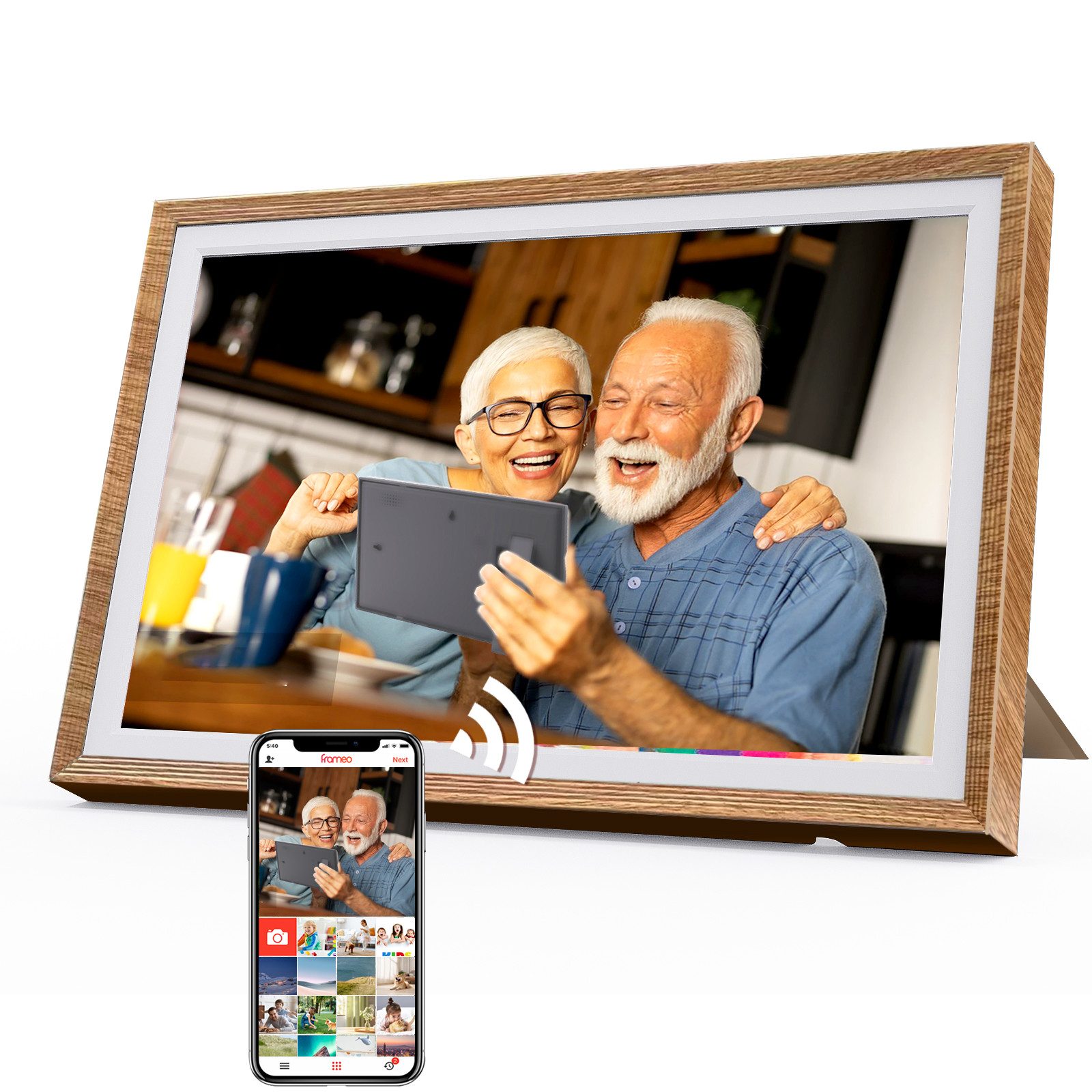 Fine Life Pro Digitaler Fotorahmen mit WiFi-Fotoübertragung. Digitaler Bild günstig online kaufen