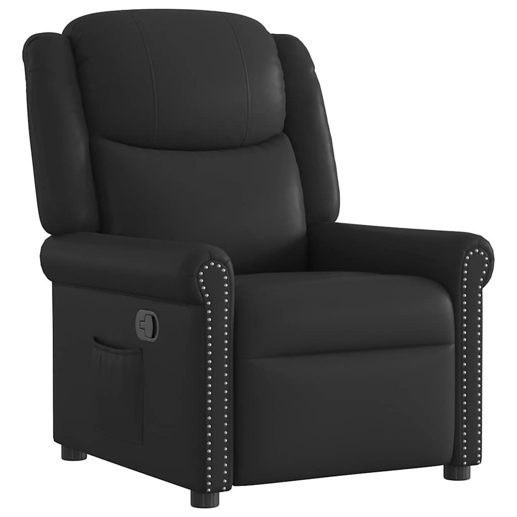 vidaXL Sessel Relaxsessel Glänzend Schwarz Kunstleder günstig online kaufen