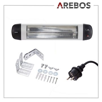 Arebos Heizstrahler Infrarot 2500 W, IP34 Schutzart, Wandmontage