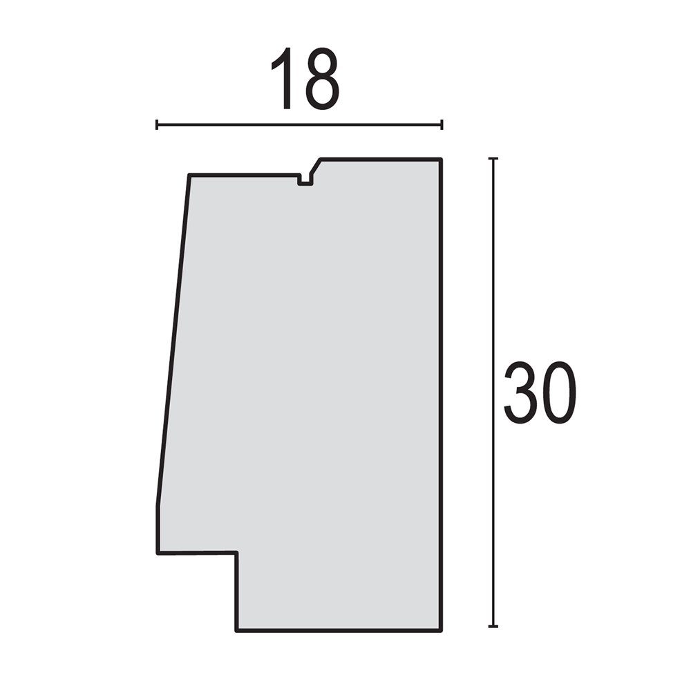 Bilderrahmen HOME Quer Holz St) HOBBY Bilderrahmen braun gemasert (1 weiß cm, 13x18 Hoch & matches21