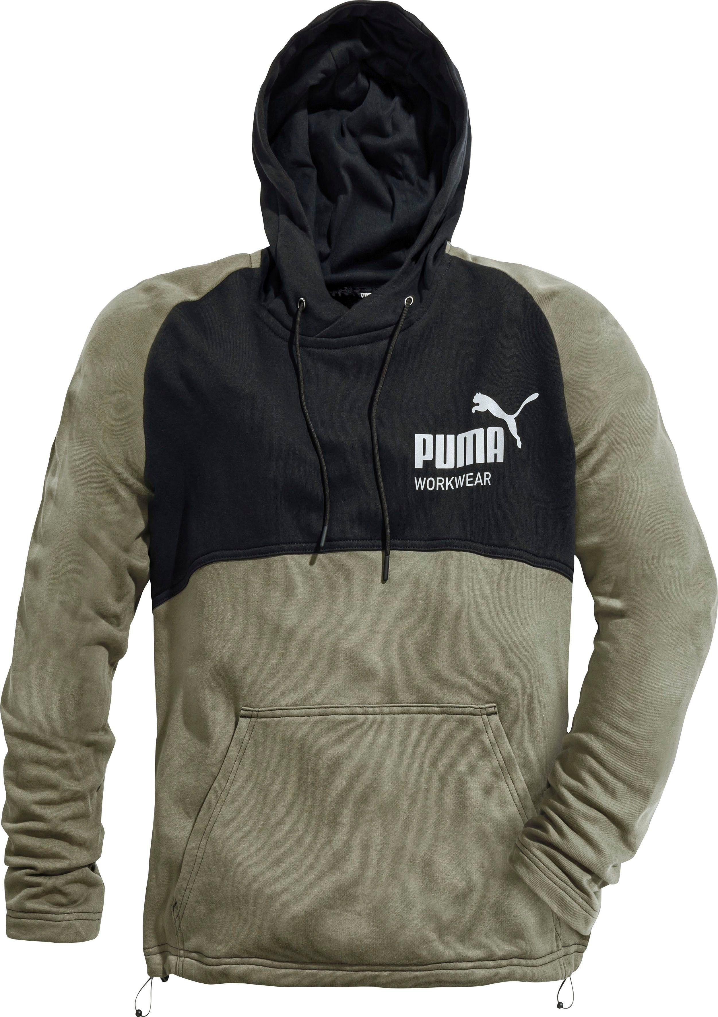 PUMA Workwear Hoodie CHAMP Workwear, oliv-carbon oliv/carbon