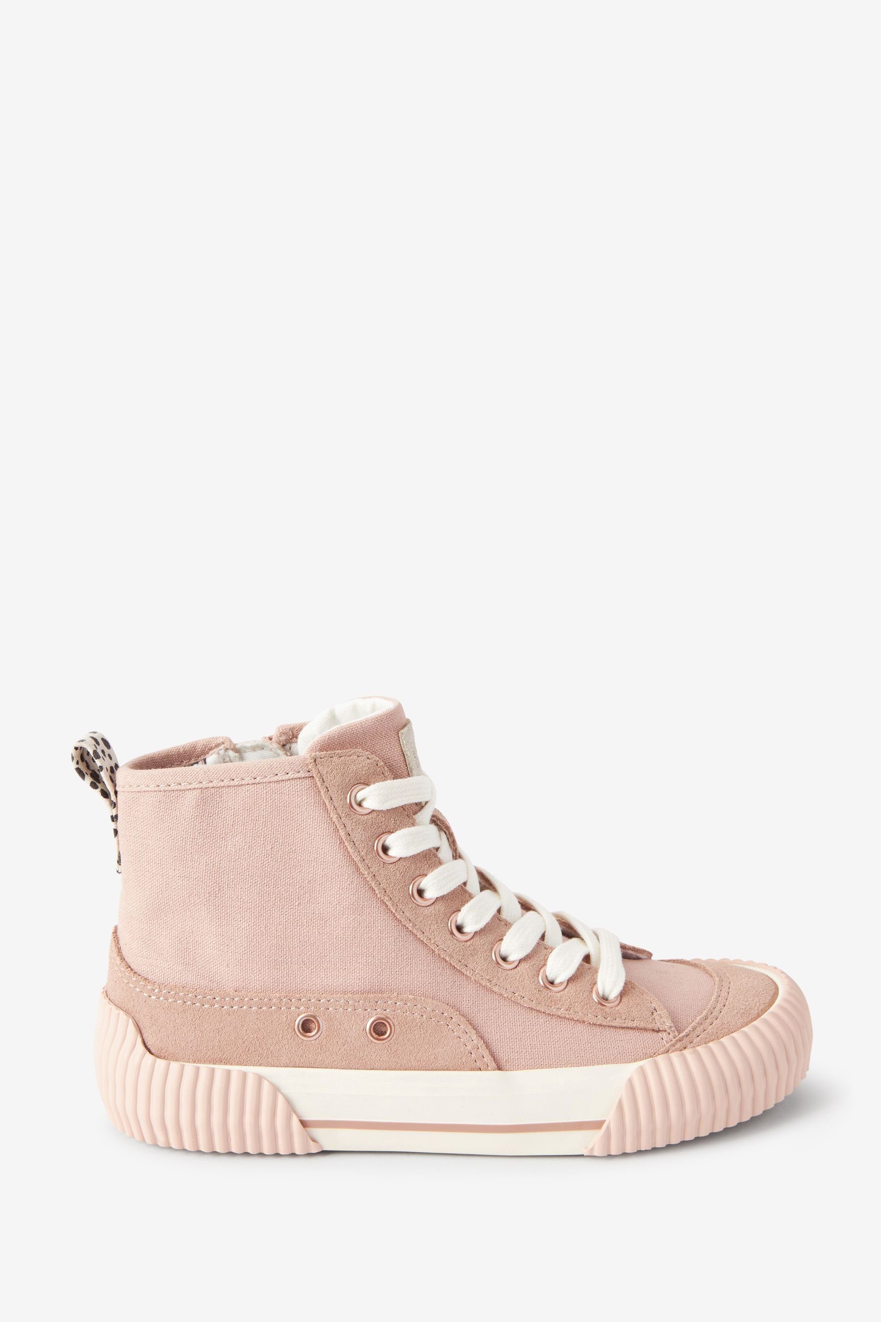 Next Hoher Sneaker aus Canvas Sneaker (1-tlg) Pink