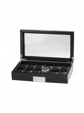 Rothenschild Uhrenbox Rothenschild Uhrenbox RS-2350-12BL für 12 Uhren schwarz