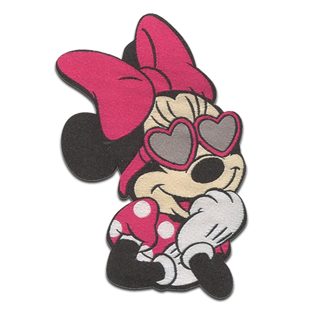 Disney Aufnäher Bügelbild, Aufbügler, Applikationen, Patches, Flicken, zum aufbügeln, Polyester, Minnie Mouse Comic Kinder - Größe: 0 x 0 cm