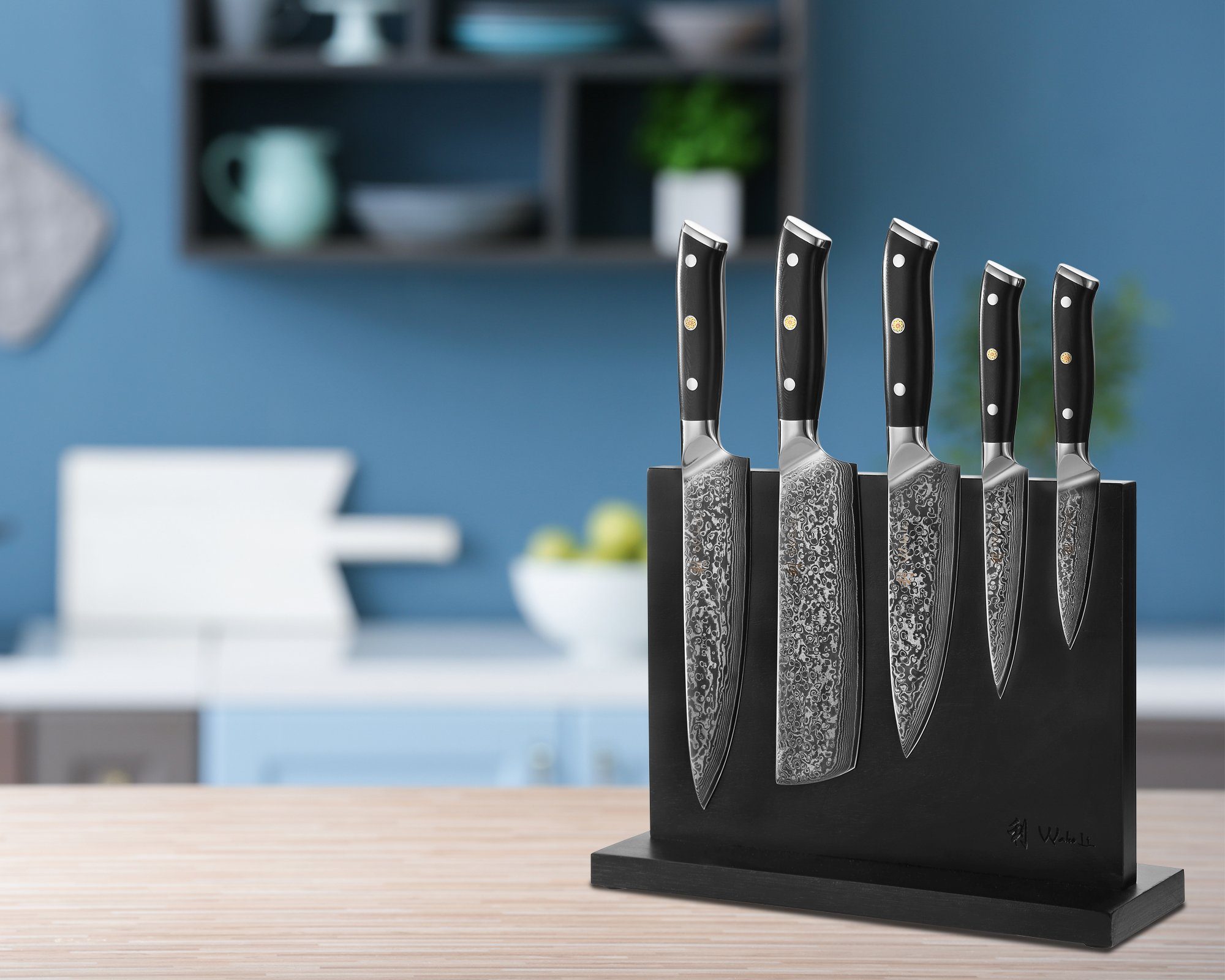 Wakoli & Küchenmesser Cuisine Magnet-Messerblock I 5 magnetischer Messerblock Elite