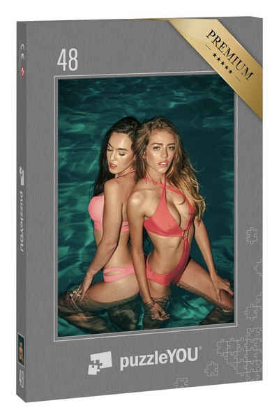 puzzleYOU Puzzle »Sexy Fotoshooting: Zwei junge Frauen im Wasser«, 48 Puzzleteile, puzzleYOU-Kollektionen Erotik