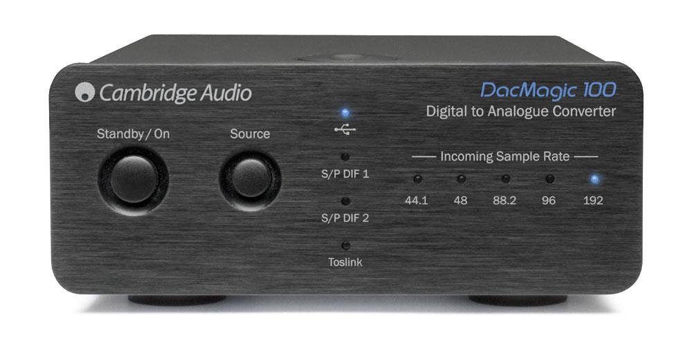 schwarz Analog Audioverstärker Wandler Cambridge Digital DAC Audio DacMagic 100