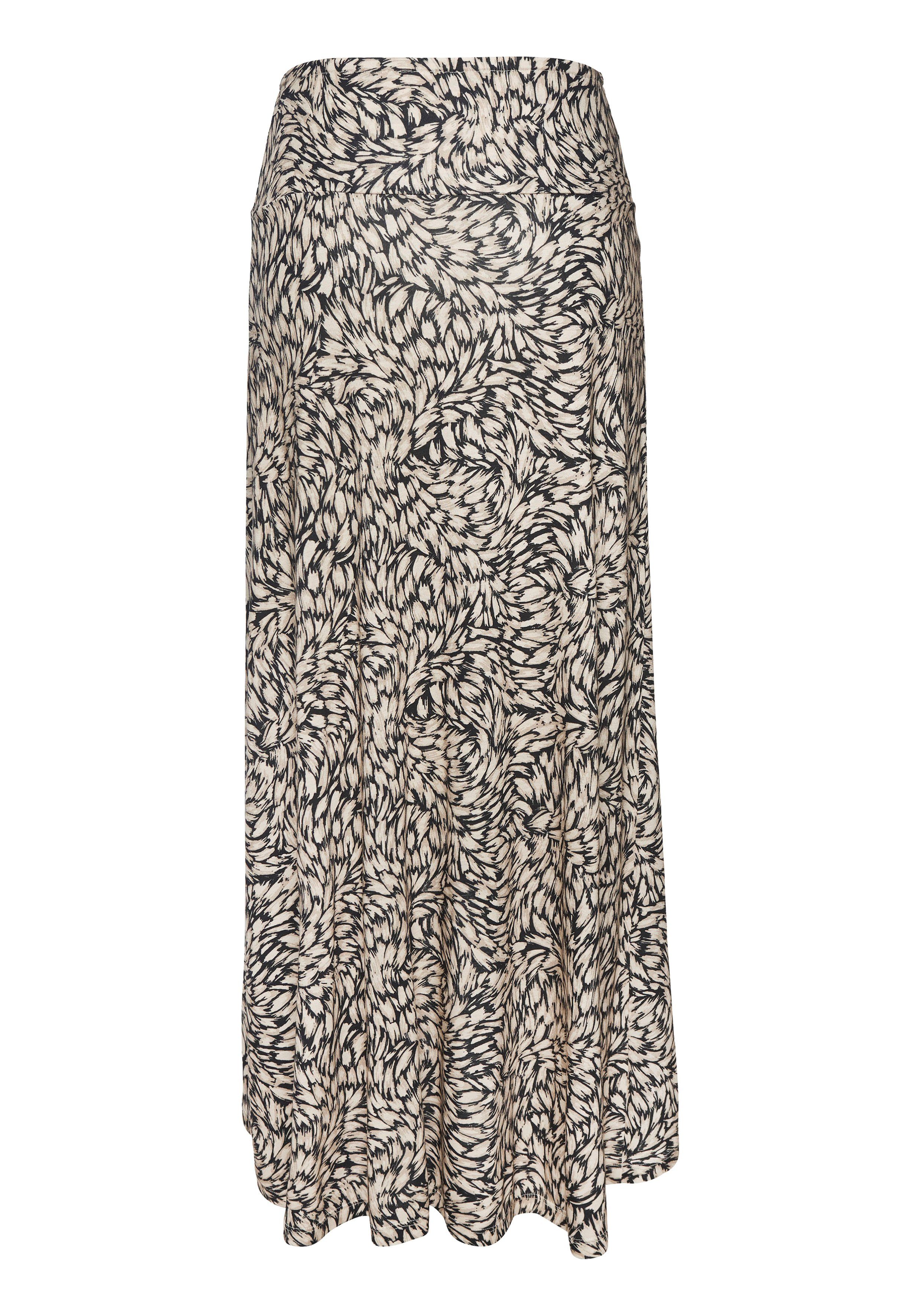 Buffalo Jerseyrock mit Alloverprint, sommerlicher Maxirock in Wickeloptik