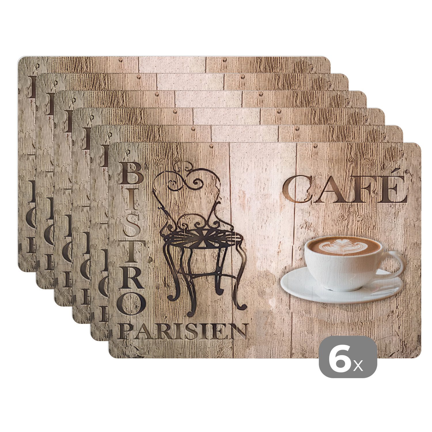 MuchoWow Platzset Bistro Parisien - Café günstig online kaufen