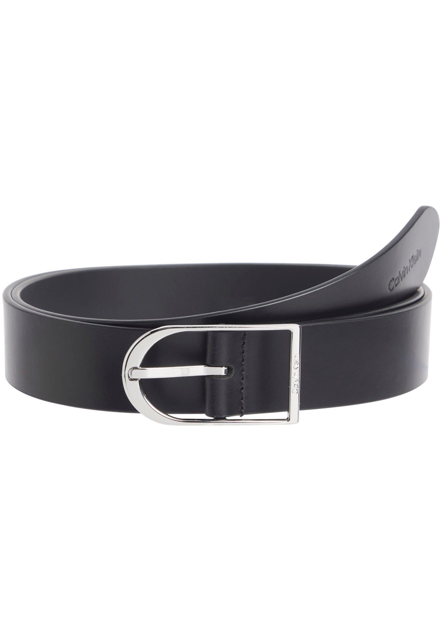 Calvin Klein Ledergürtel CENTRE BRIDGE BUCKLE BELT