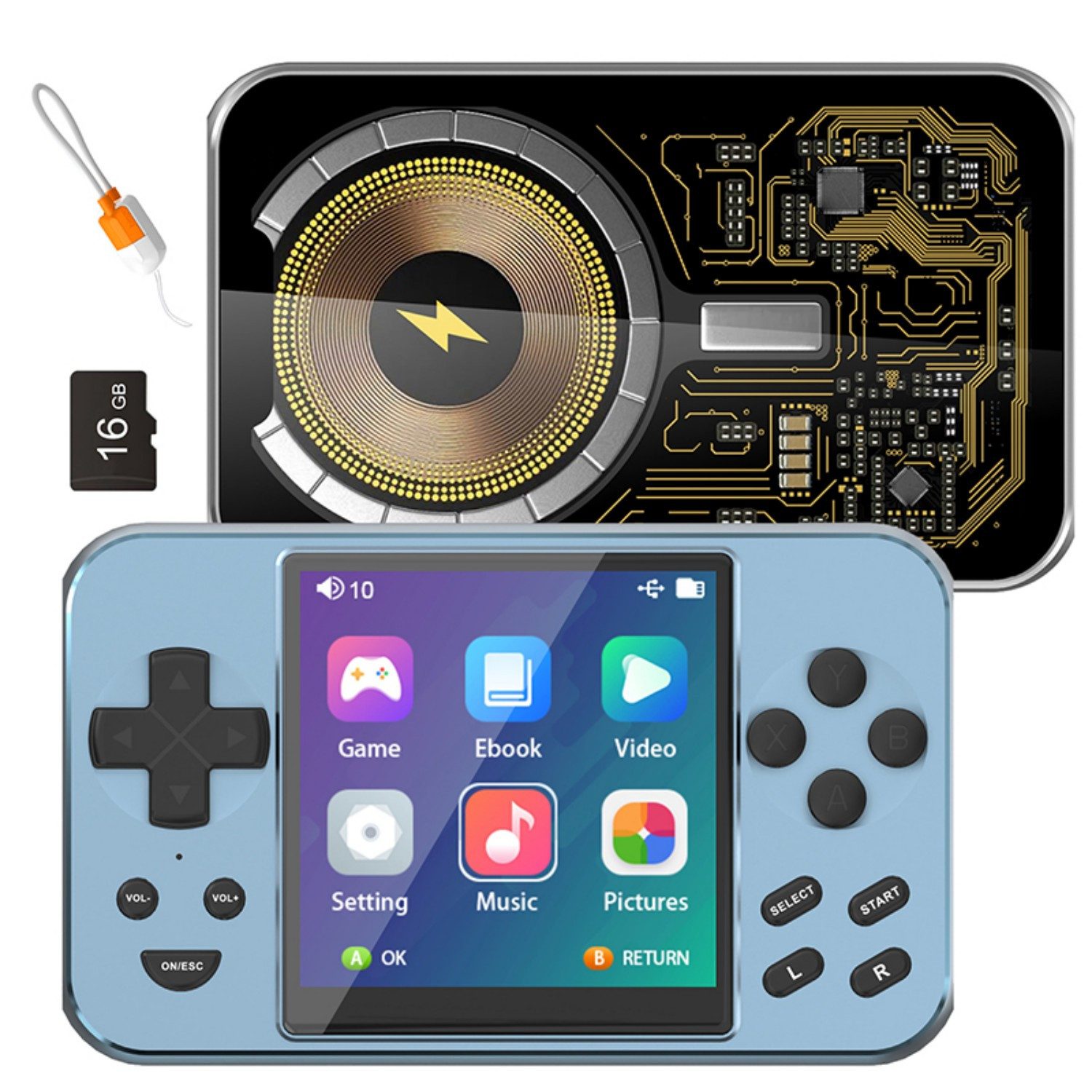 L9 Spielkonsole 7 In 1,5000mAh,Retro-Spielkonsole