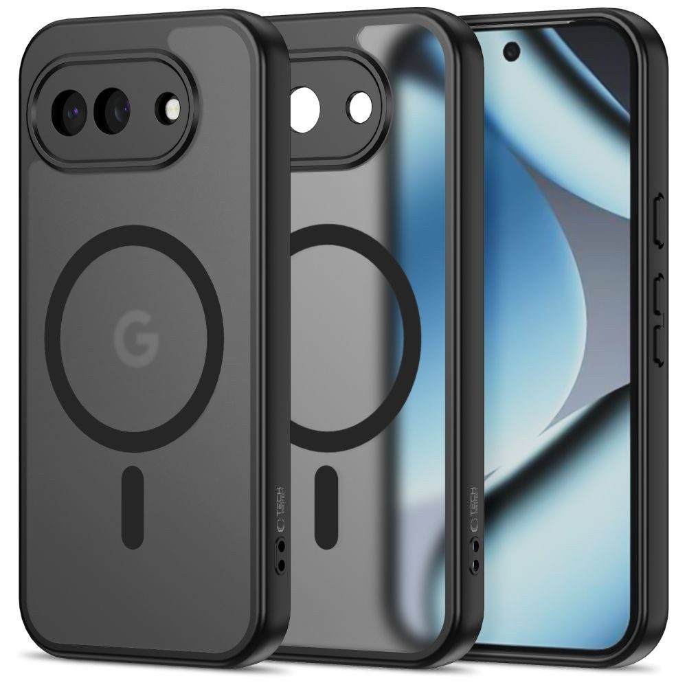 TECH PROTECT Handyhülle Schutzhülle Smartphonehülle Magnethülle, MagSafe-Magnetring, TPU/PC-Hybrid, erhöhte Kanten