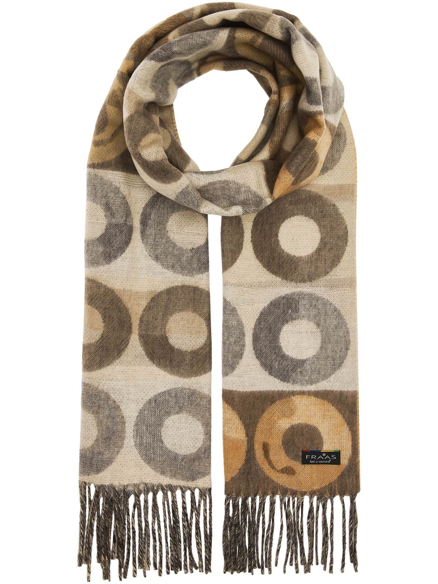 Fraas Modeschal Cashmink-Schal mit geometrischem Kreis-Design