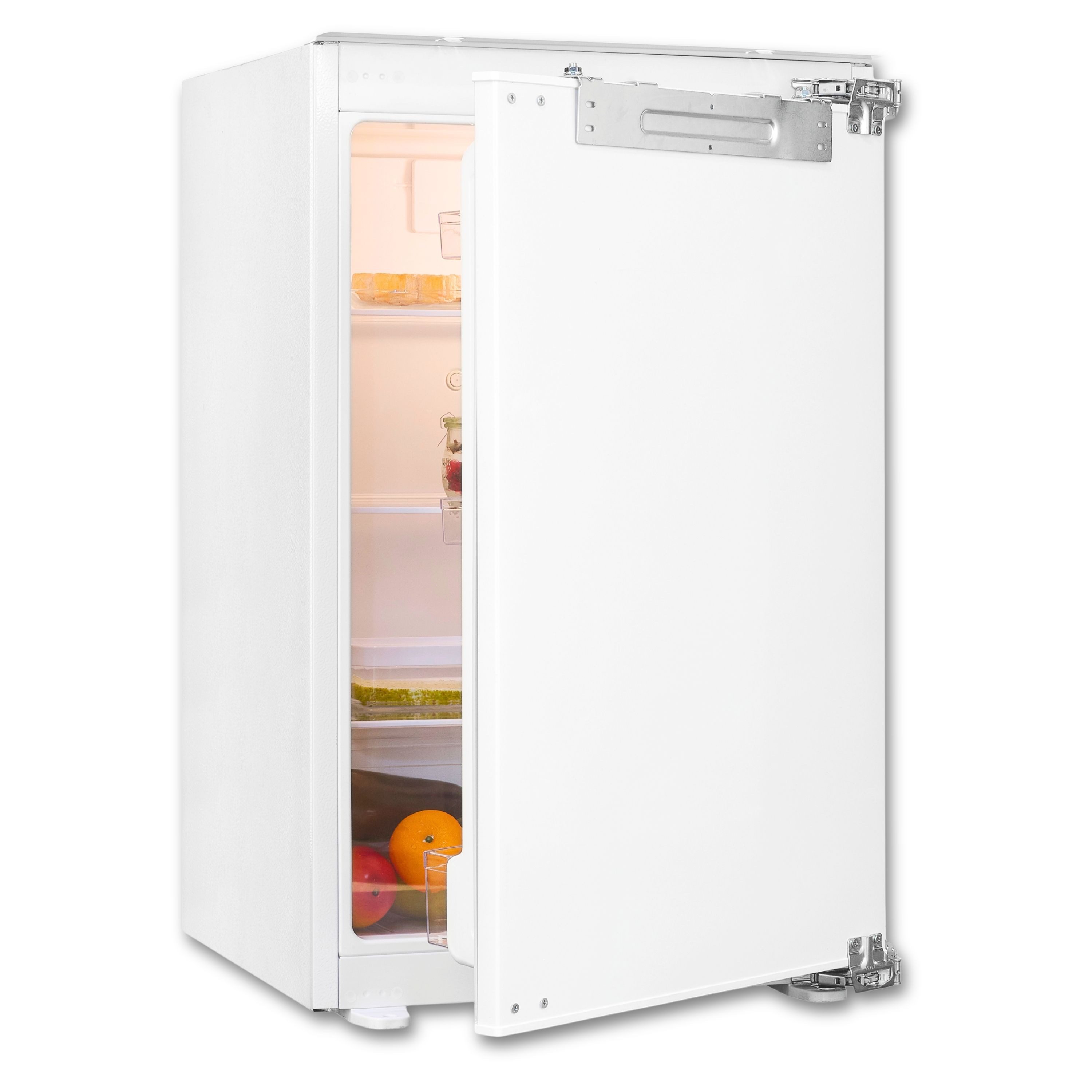 exquisit Einbaukühlschrank EKS5131-V-FE-90E, 87.8 cm hoch, 55 cm breit, LED-Beleuchtung, Elektronische Temperaturregelung, Festtürmontage