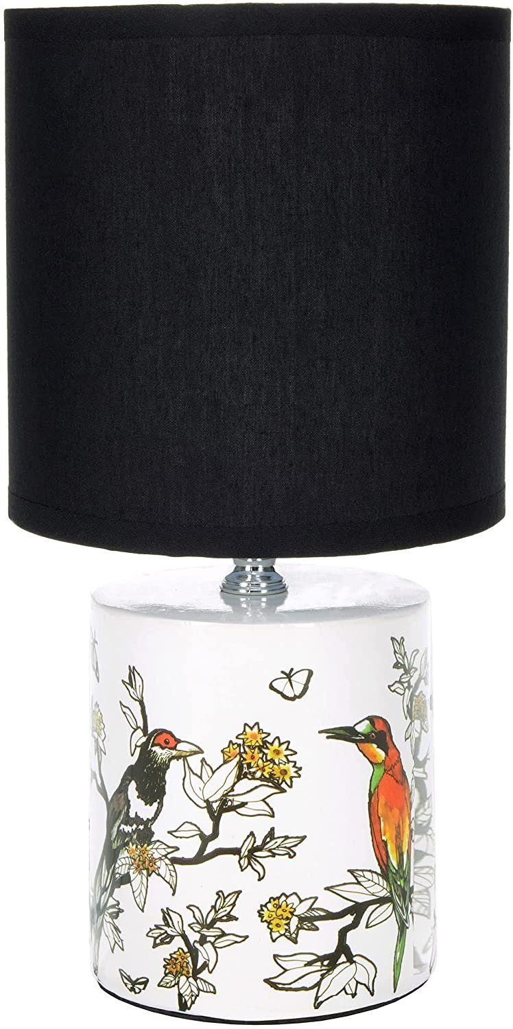 BRUBAKER Nachttischlampe Tischlampe Vogel Design Asiatisch - 1x oder 2er Se günstig online kaufen
