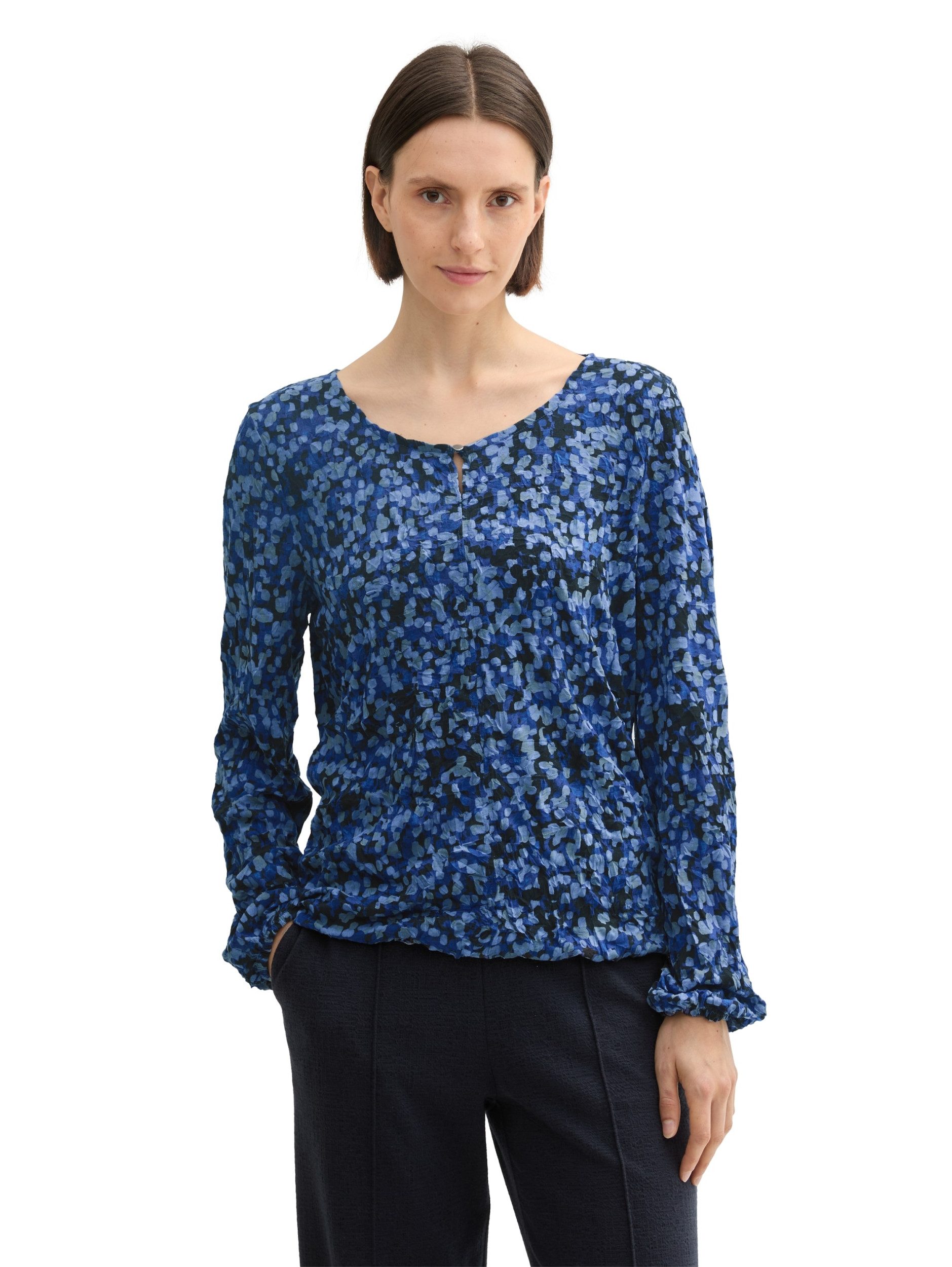 TOM TAILOR T-Shirt T-shirt crincle crew neck