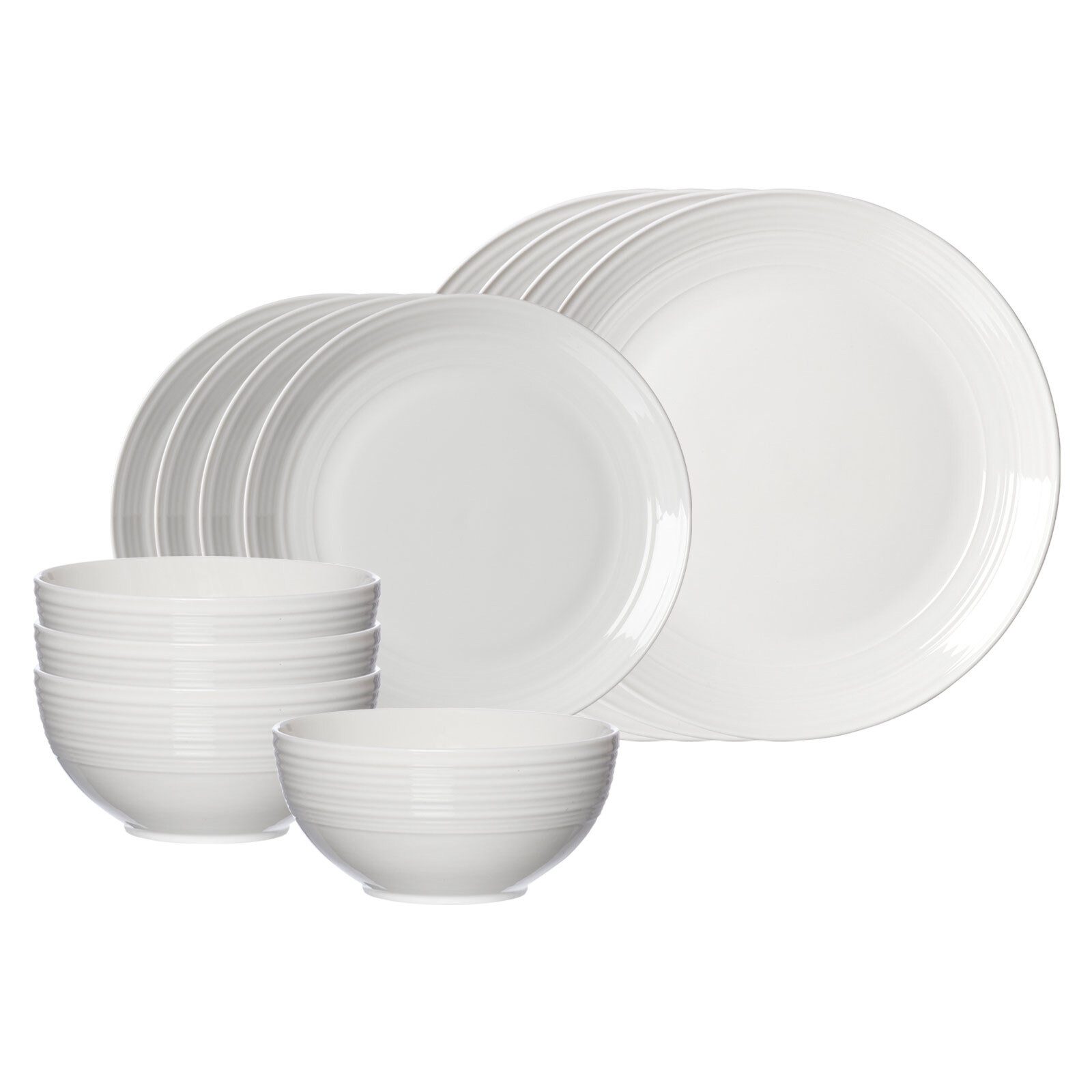 Ritzenhoff & Breker Kombiservice Levi Basic-Set 12er Set (12-tlg), 4 Personen, Porzellan