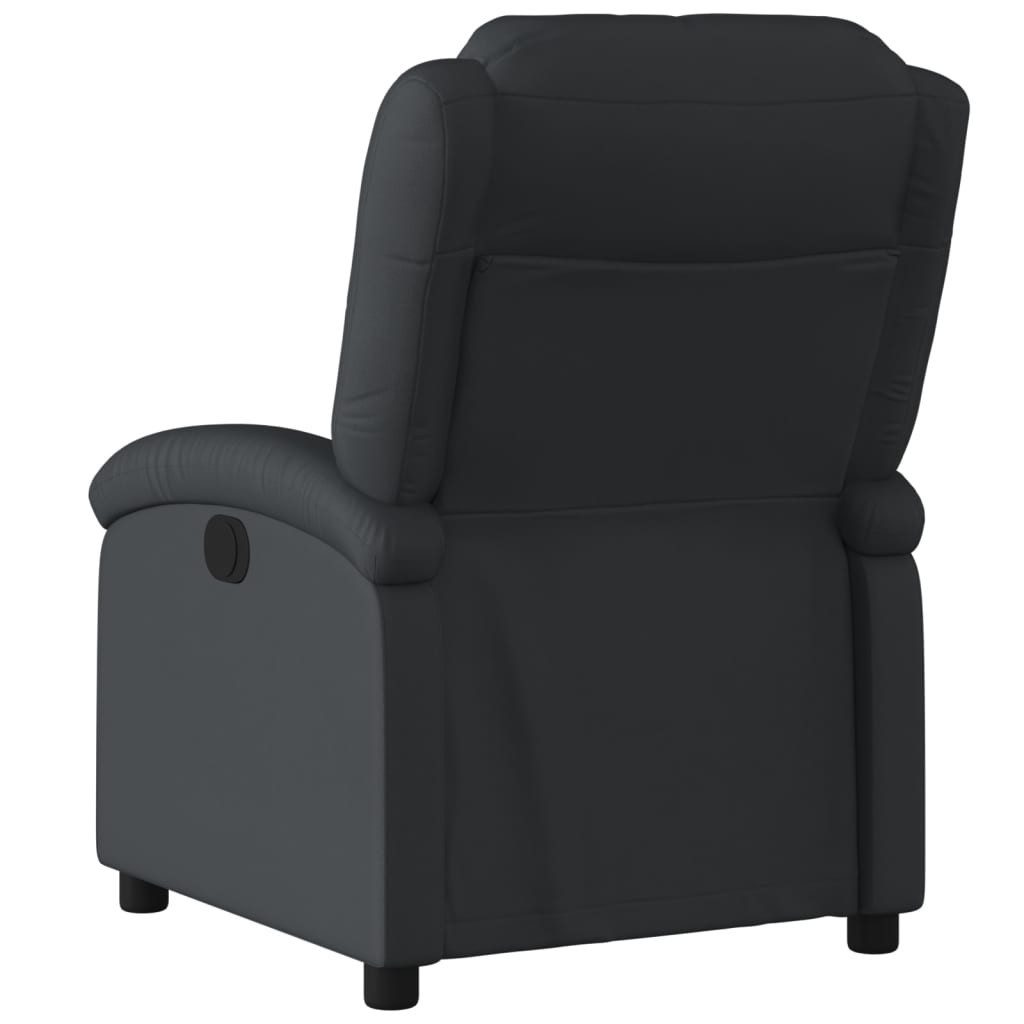 vidaXL Sessel Relaxsessel Echtleder Schwarz (1-St)