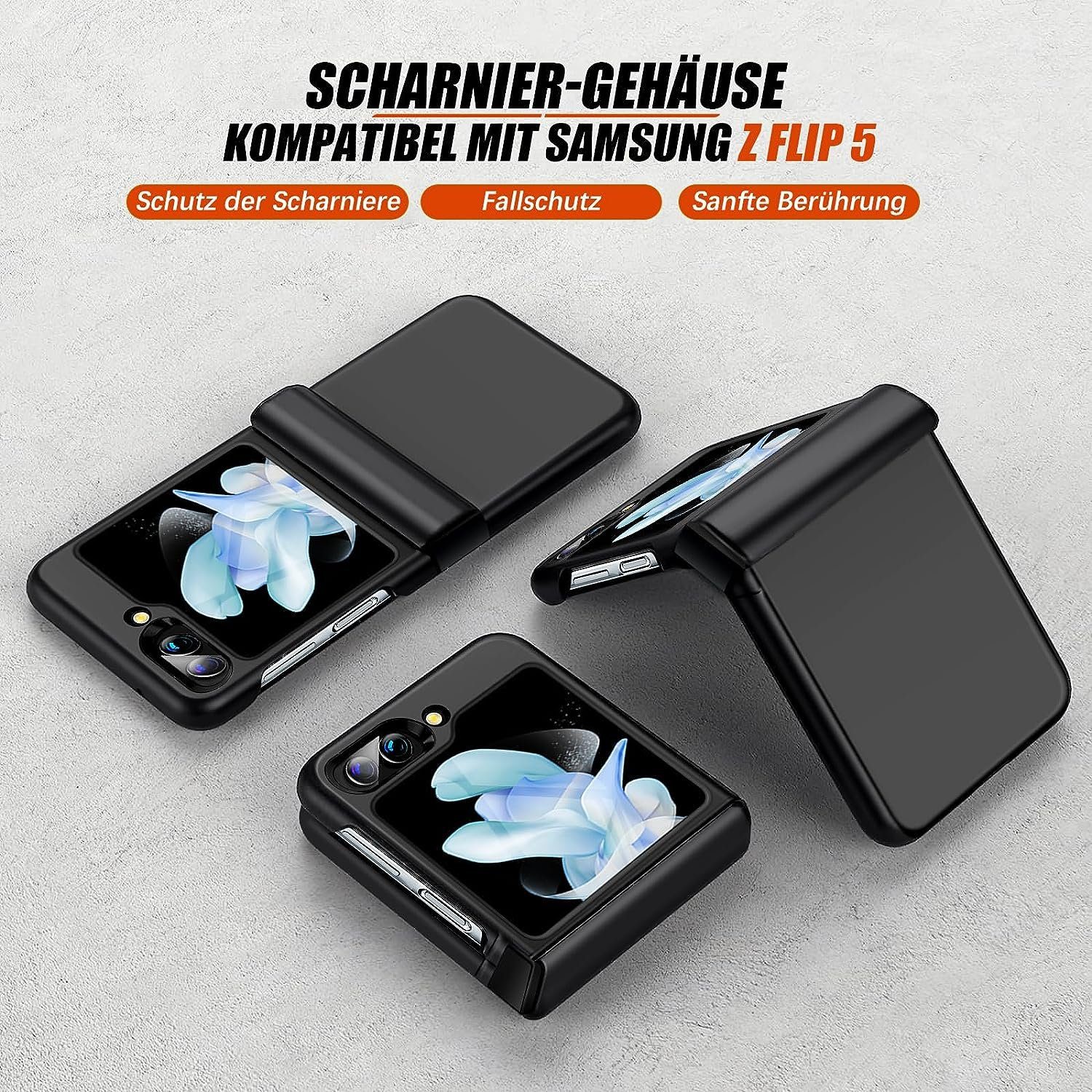 FELIXLEO Smartphone-Hülle Samsung Galaxy Z Flip 5 Handyhülle Ultradünne Handyhülle langlebig
