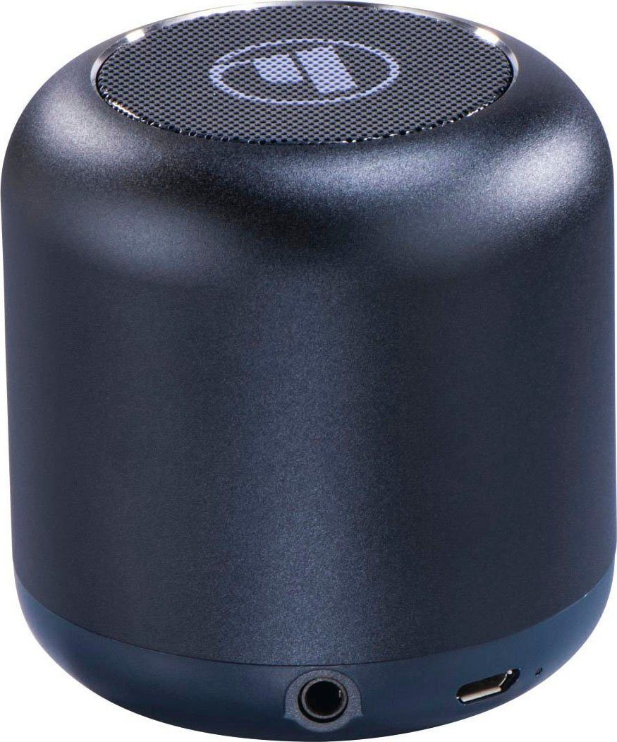 Hama Bluetooth® Lautsprecher "Drum Robustes Freisprecheinrichtung) Bluetooth-Lautsprecher W blau (3,5 Aluminiumgehäuse) HFP, Bluetooth, AVRCP Integrierte 2.0" Bluetooth, (A2DP
