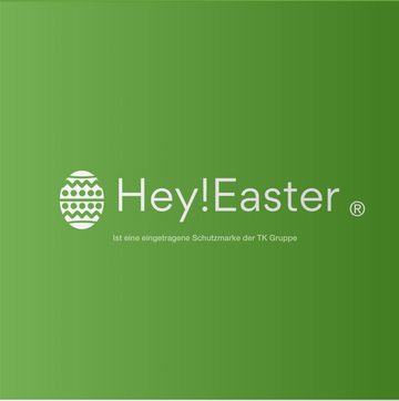 Hey!Easter® Sticker 24er Ostern Aufkleber Ø 5 cm - Ostereier Sticker, Ostern Dekoration, 5 cm Durchmesser